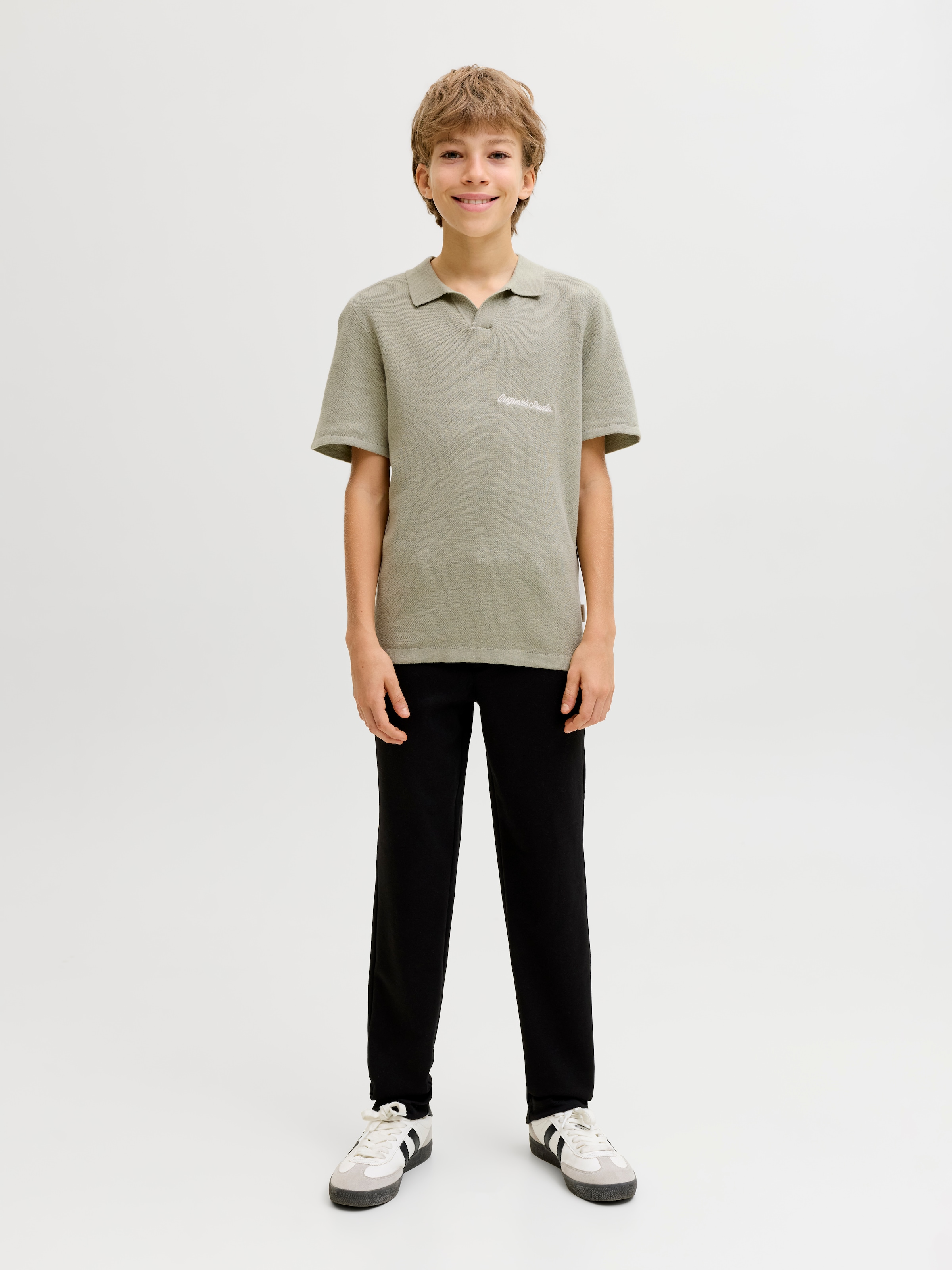 Jack & Jones Junior Pull à col polo »JORNORREBRO LIGHT KNIT SS POLO JNR«