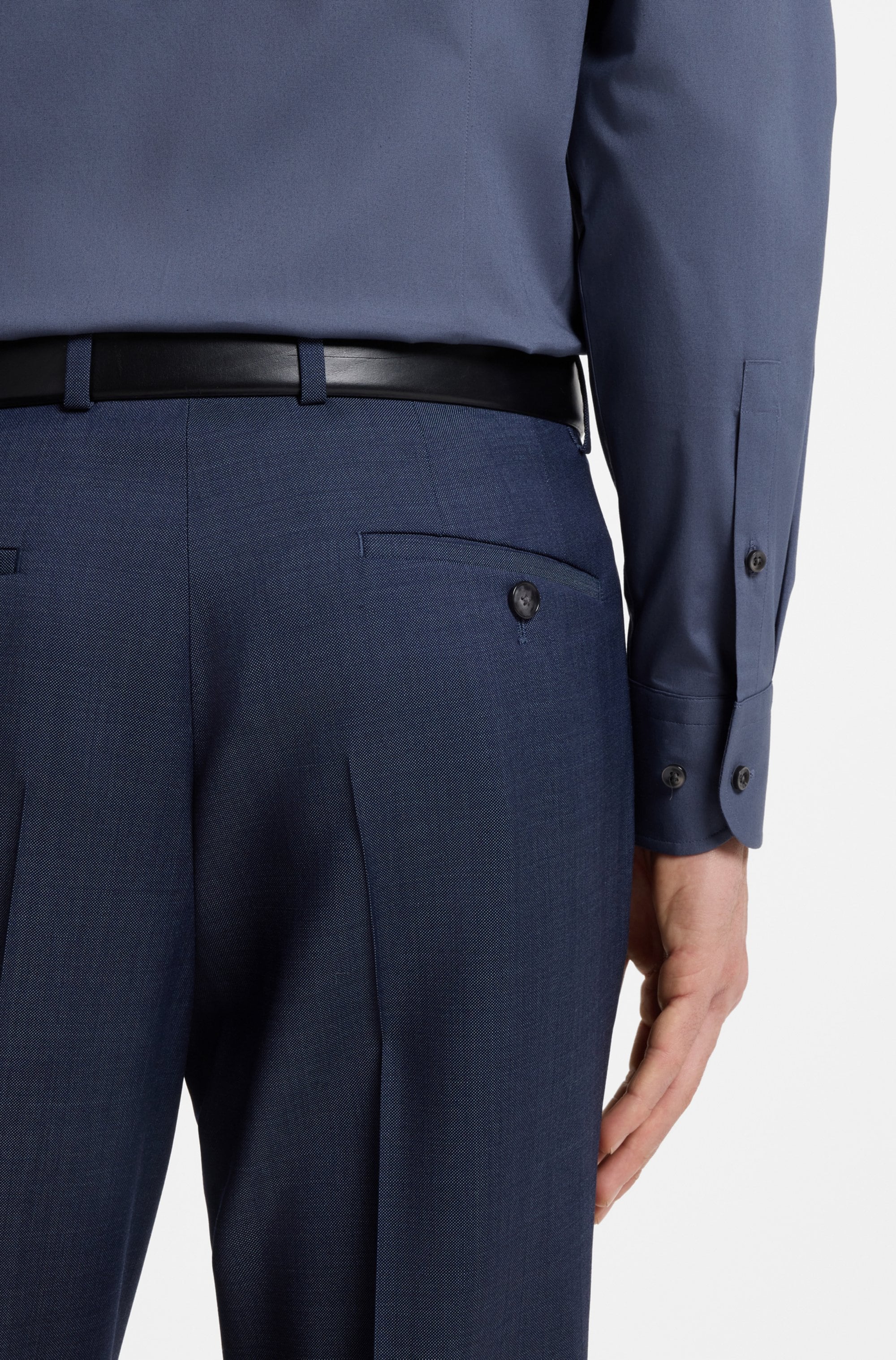 BOSS Chemise d'affaires »Hank« Kentkragen, Slim-Fit, bügelleichte Qualität