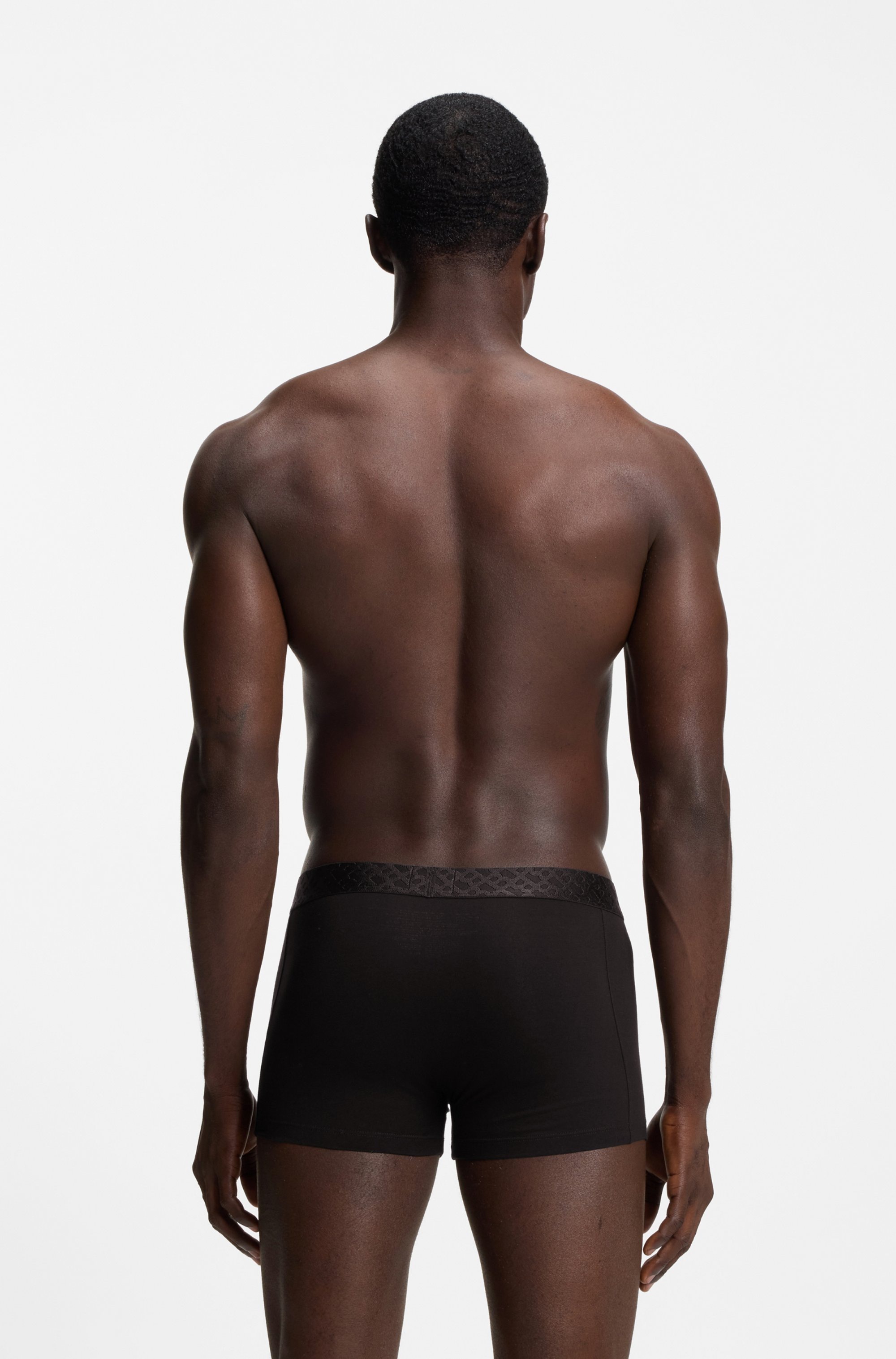 BOSS Trunk »3P Logo Trio« 3 Stk. Neuheit, enganliegend, kurzes Bein