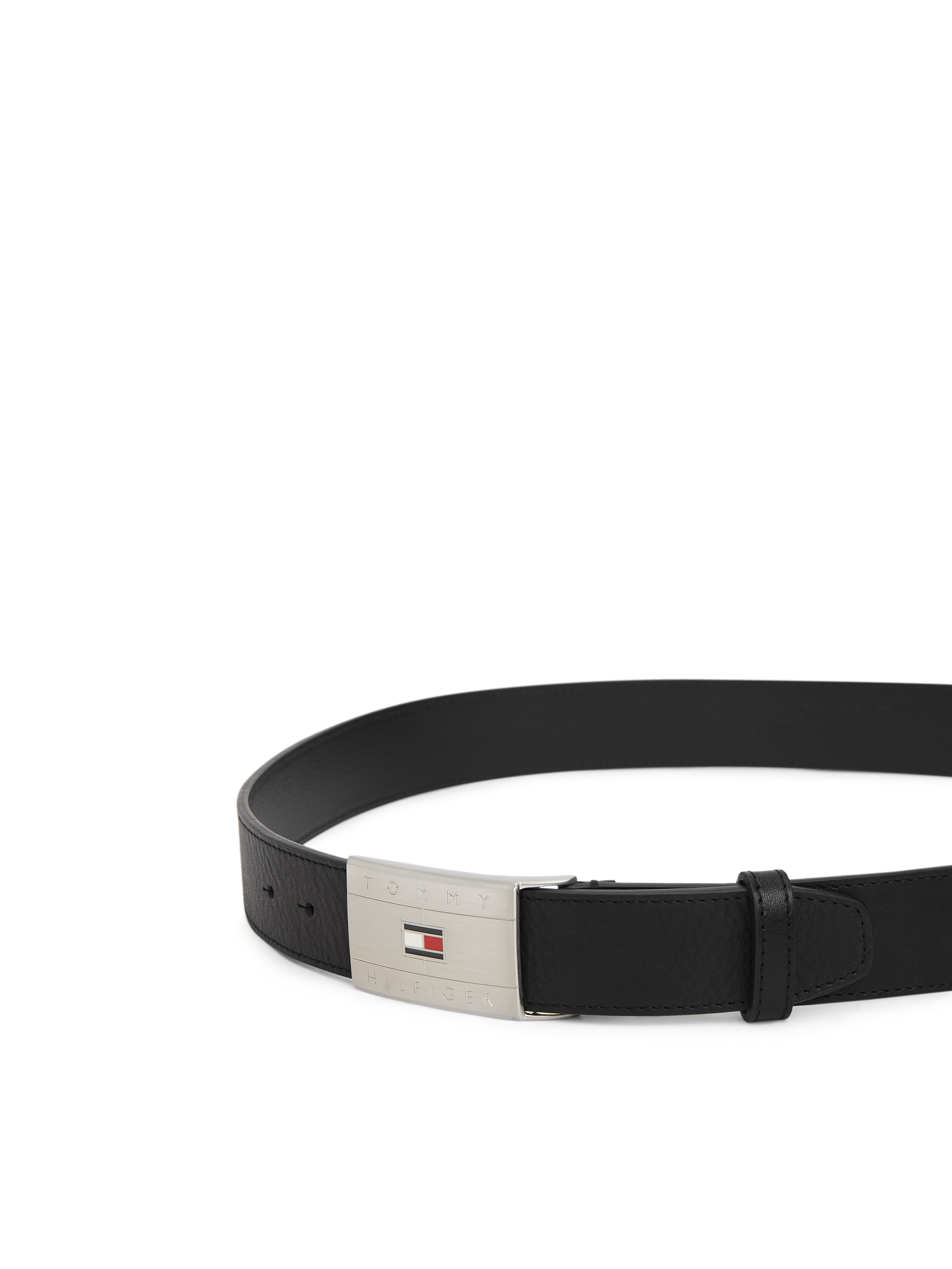 Tommy Hilfiger Ceinture en cuir »TH FLAG PLAQUE«