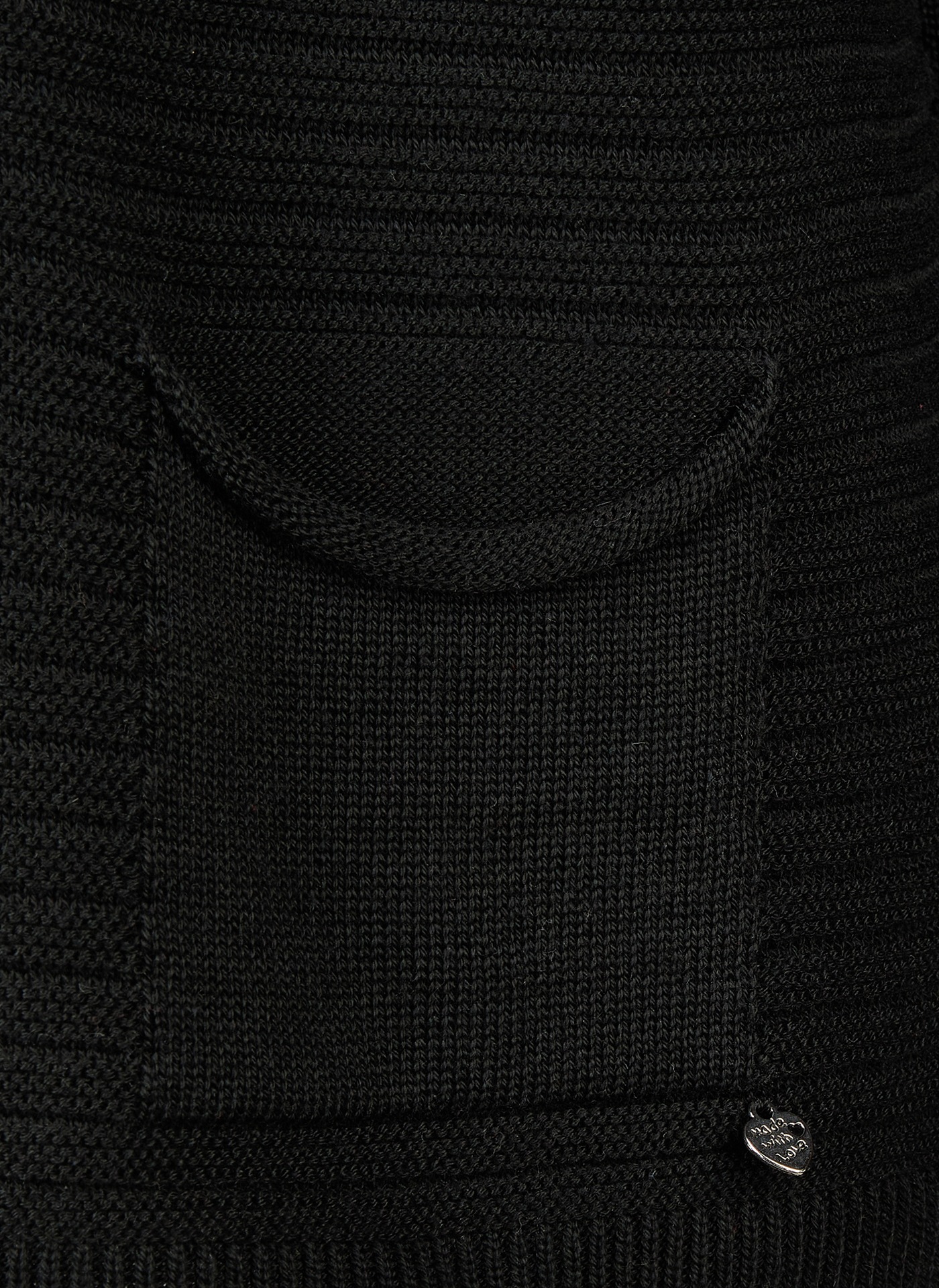 Rabe Veste en tricot avec structure fine et col montant / fermeture éclair