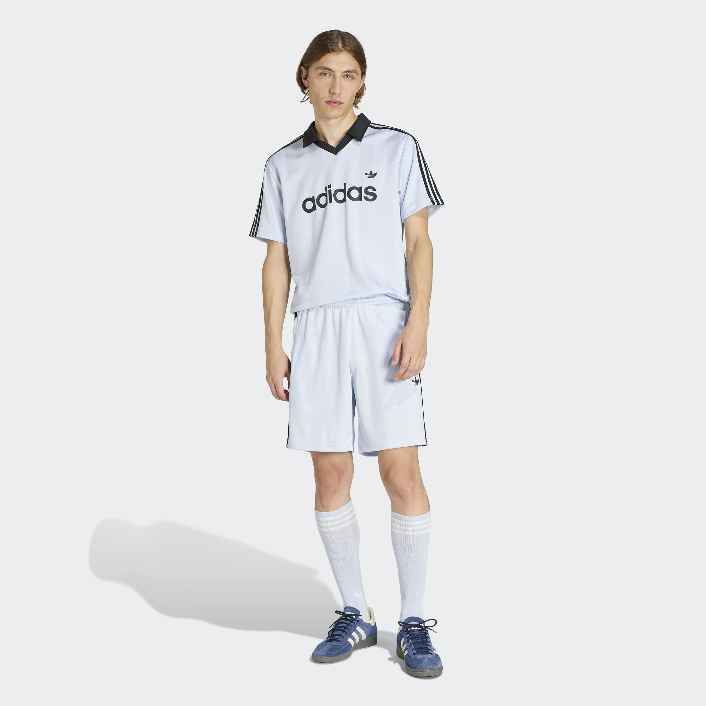 adidas Originals T-shirt »JSY« avec col en V, sans fermeture, en polyester