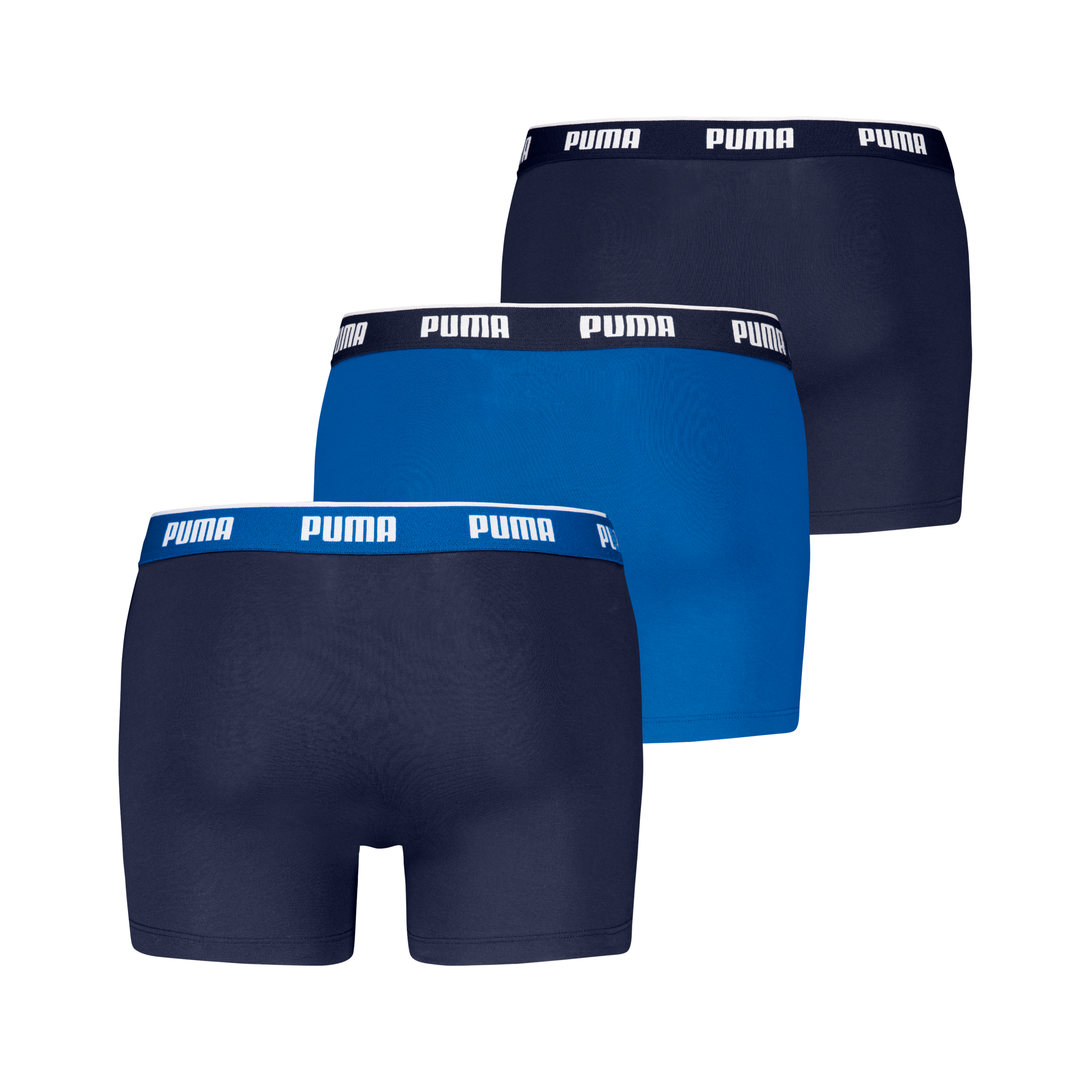 PUMA Boxers »PUMA MEN EVERYDAY BASIC BOXERS 3P« 3er Pack,  Komfortabler elastischer Logobund