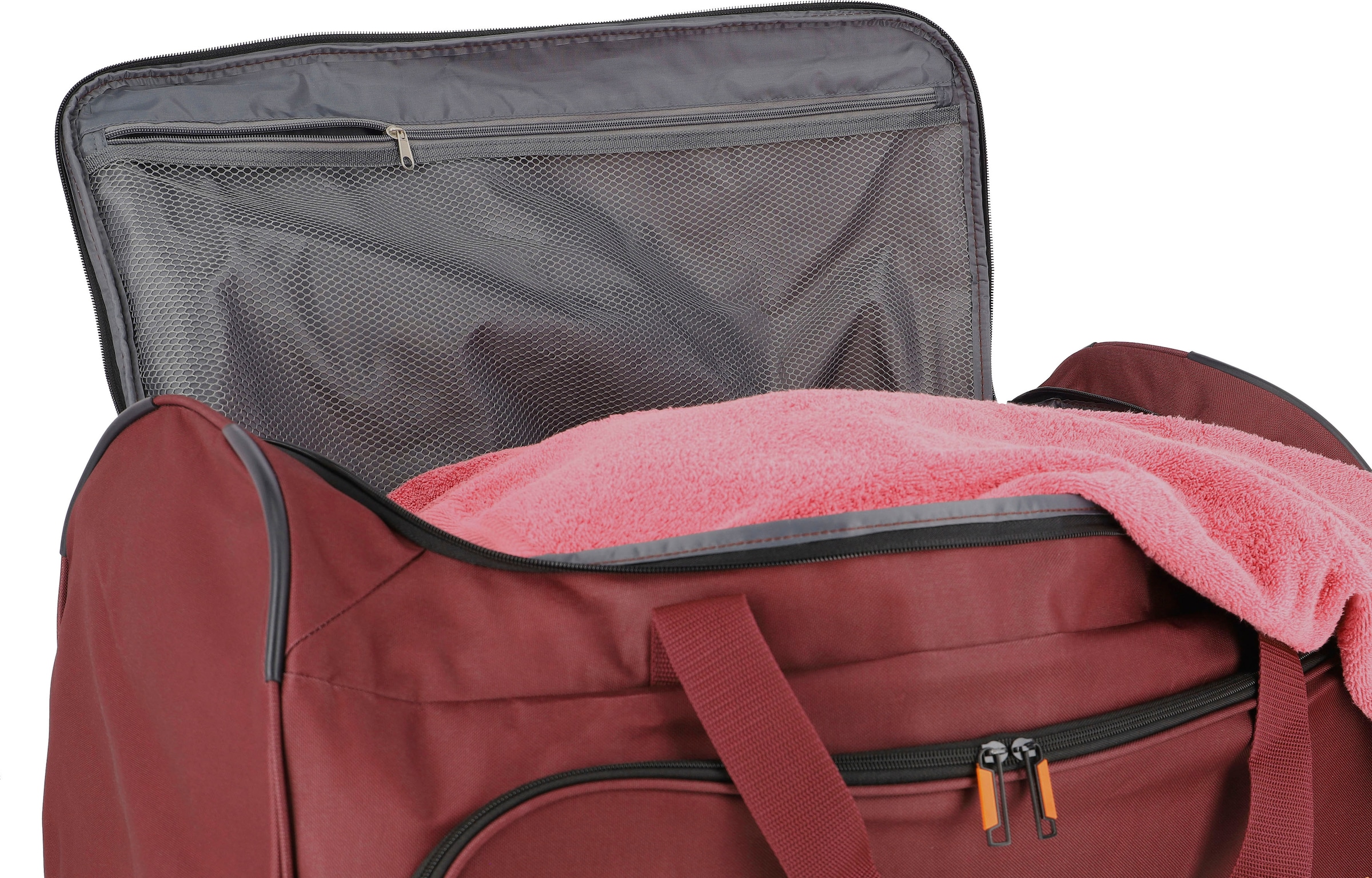 travelite Reisetasche »Basics Fresh 71 cm Duffle Bag mit Rollen« grosse Duffle Bag aus strapazierfähigem Material, ideal als Reisegepäck