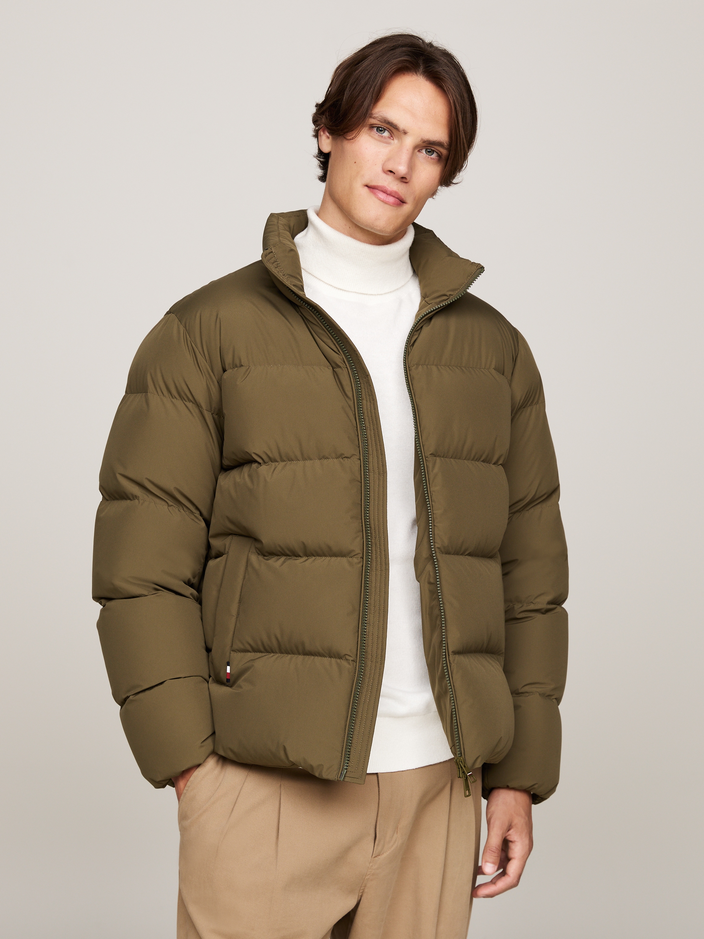 Tommy Hilfiger Steppjacke »DOWN PUFFER JACKET« ohne Kapuze