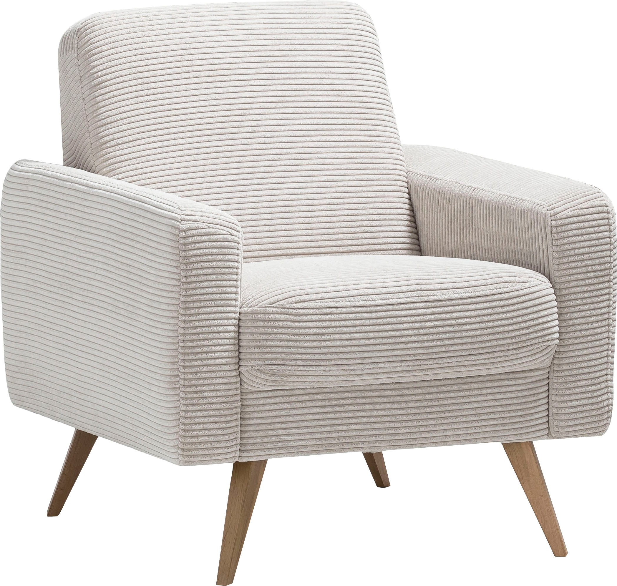 exxpo - sofa fashion Fauteuil »Samso, Loungesessel« élégant et confortable, housse en velours côtelé actuelle