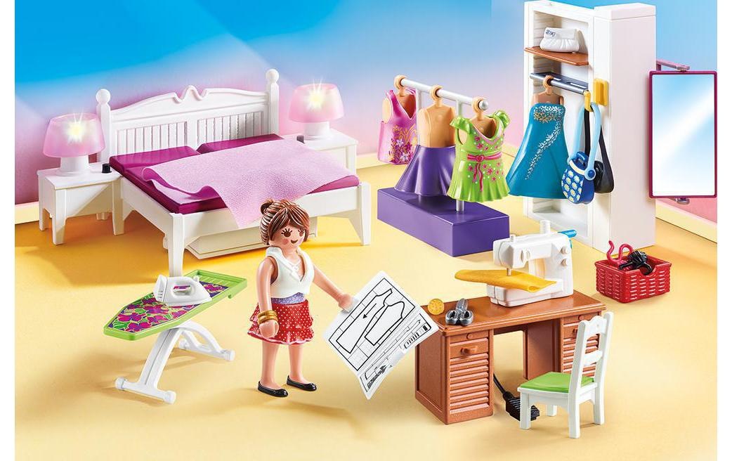 Playmobil® Briques de jeu »Dollhouse Schlafzimmer mit Nähecke 70208«