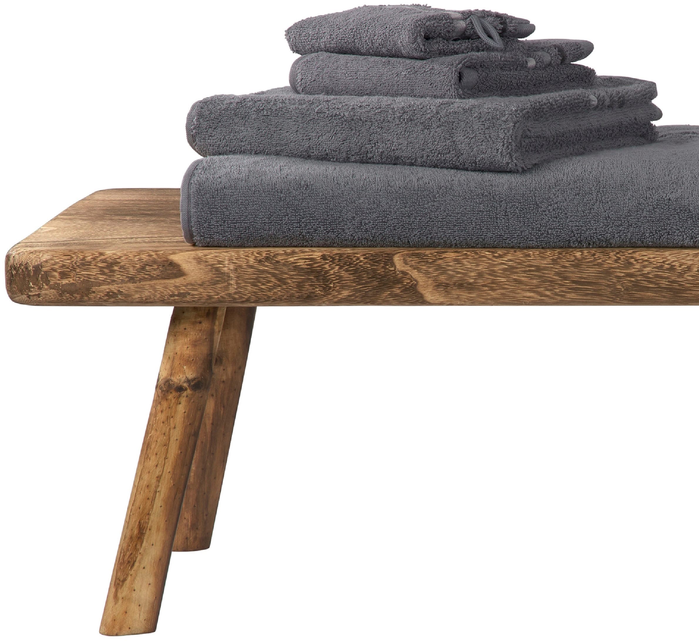 Schiesser Duschtücher »Skyline Color aus 100 % Baumwolle mit eleganter Streifenbordüre« MADE IN GREEN by OEKO-TEX®