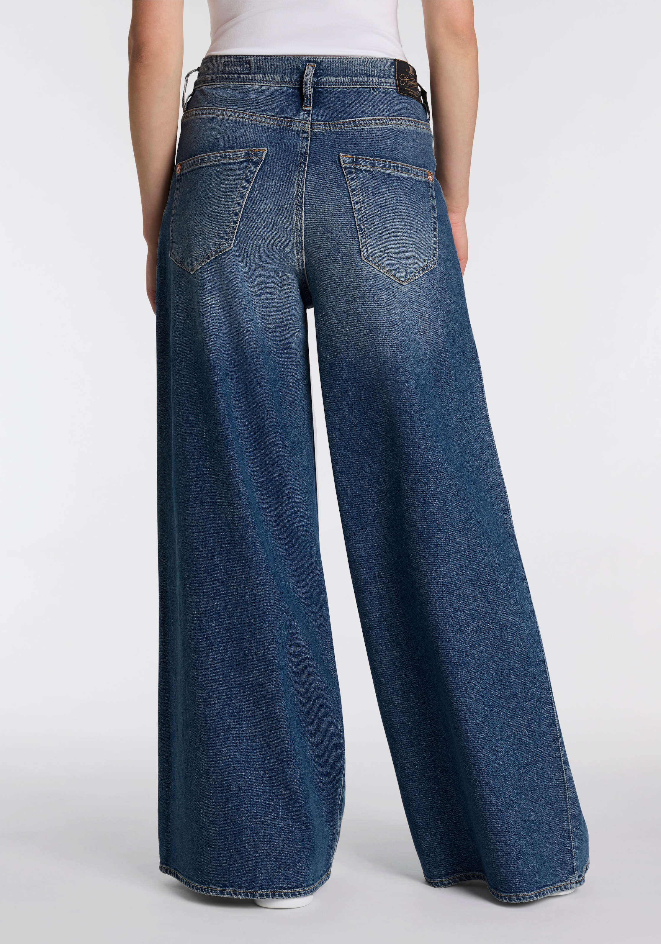 Herrlicher Jeans à 5 poches »Shyra Palazzo Denim« mit besonders weitem Bein