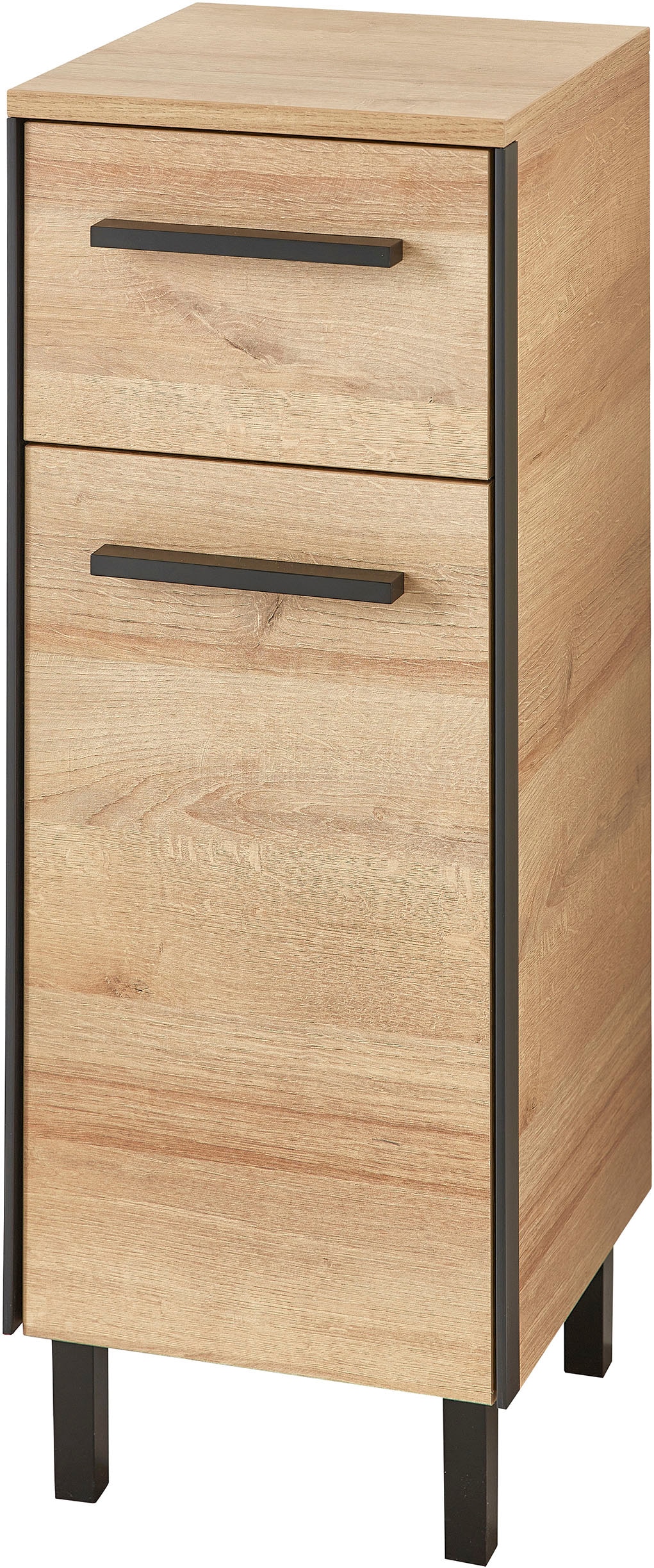 Saphir Ensemble de meubles de salle de bain »Quickset 395 4-teilig, Waschbeckenunterschrank mit LED-Spiegelschrank« 5 cuis tlg.