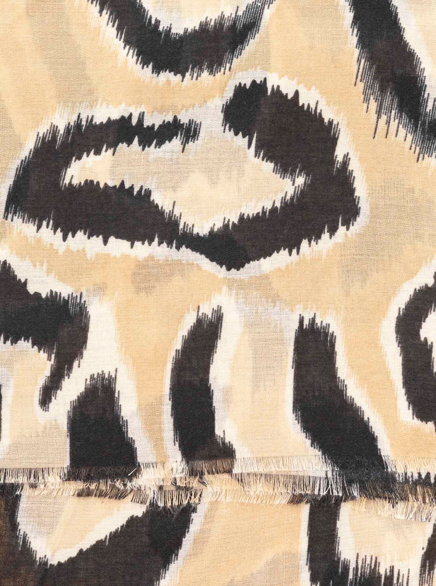 Zwillingsherz Schal »"Grosser Leo"« grosses Leomuster, Fransen an den Enden