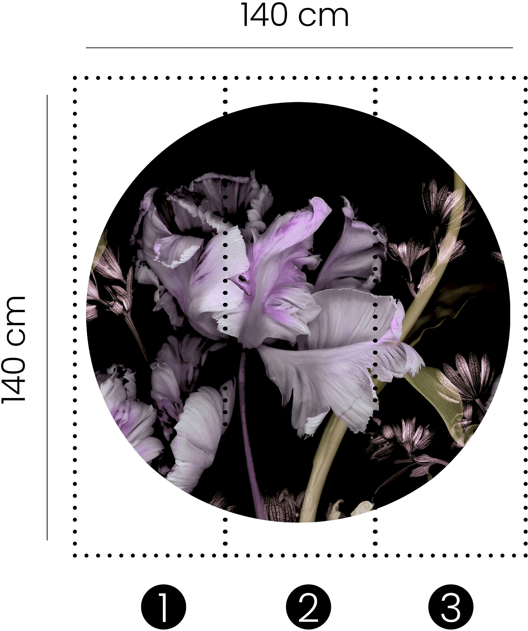 Fashion for walls Papier peint photo »Tiao Hua« floral lisse sans phtalates