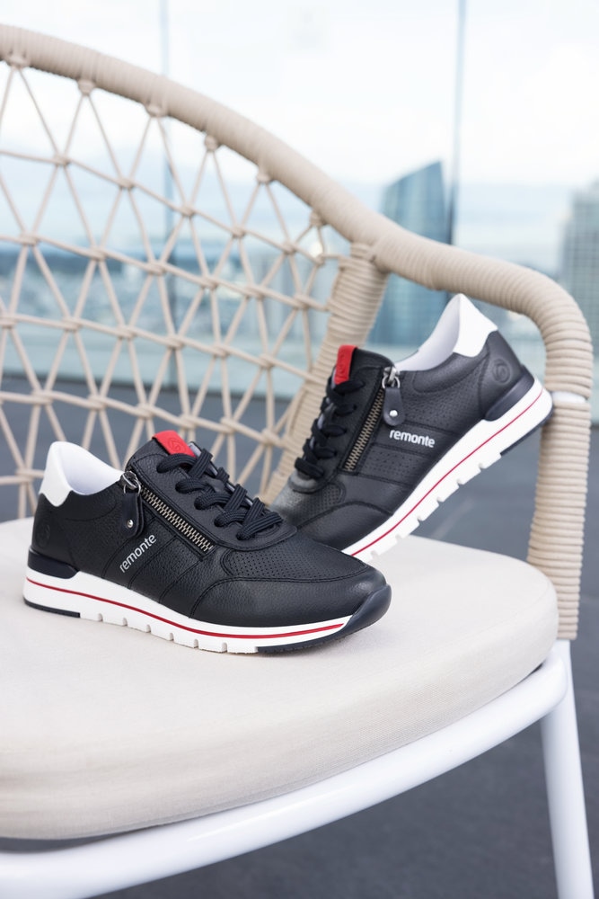 Remonte Baskets compensées  avec semelle intérieure rembourrée, chaussure de loisir, chaussure basse, chaussure à lacets