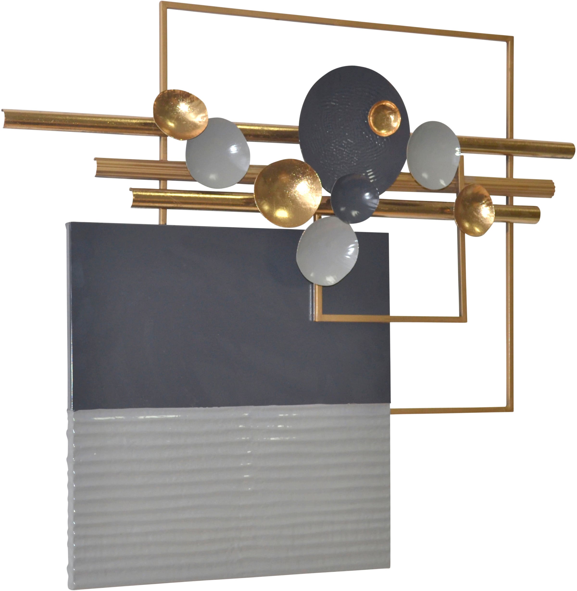 HOFMANN LIVING AND MORE Wanddekoobjekt »Wanddekoration« aus Metall, geometrische Formen