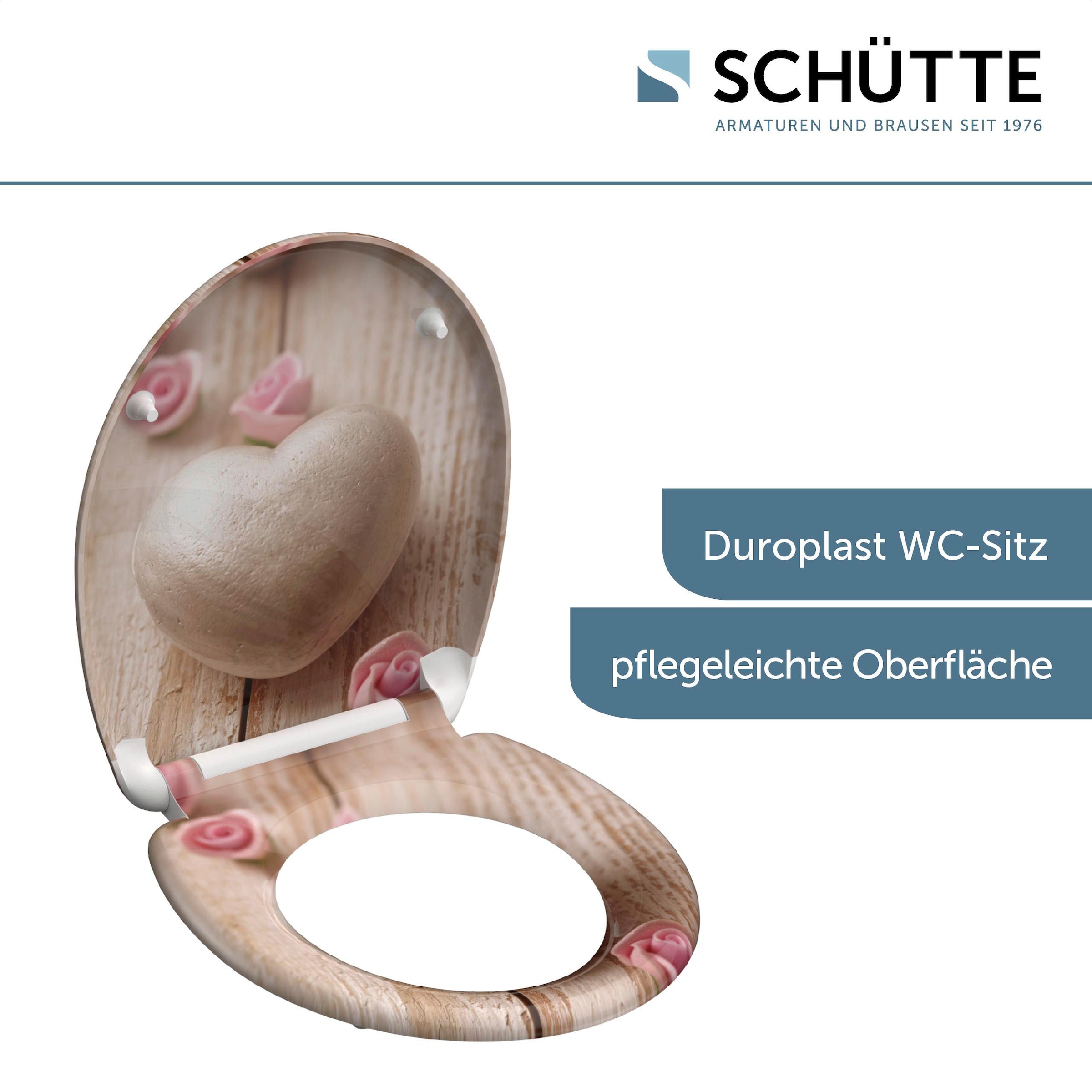 Schütte WC-Sitz »Romantik« Duroplast, mit Absenkautomatik und Schnellverschluss