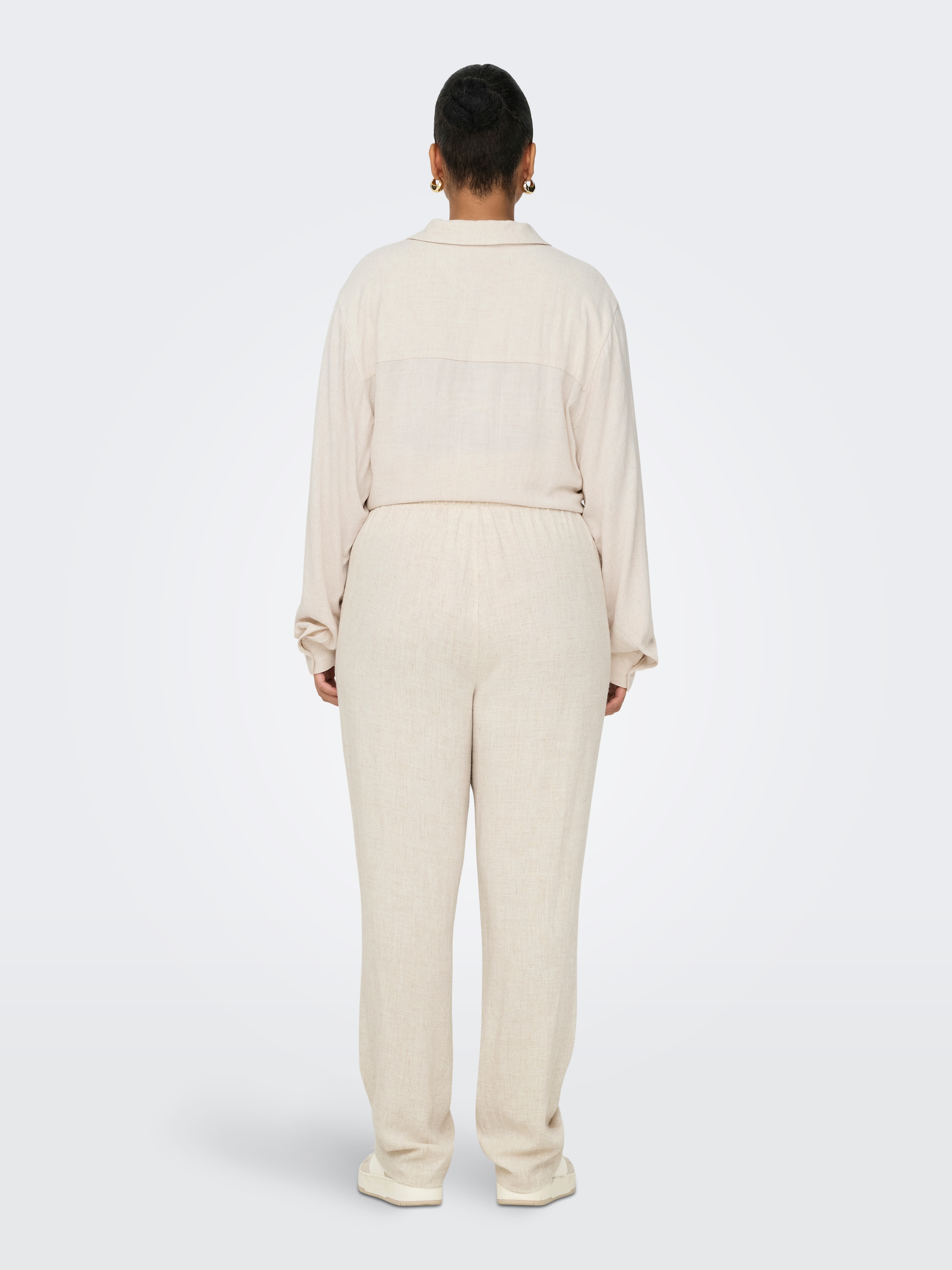 ONLY CARMAKOMA Schlupfhose »CARSIESTA HW PULL-UP LINEN BL PNT NOOS«