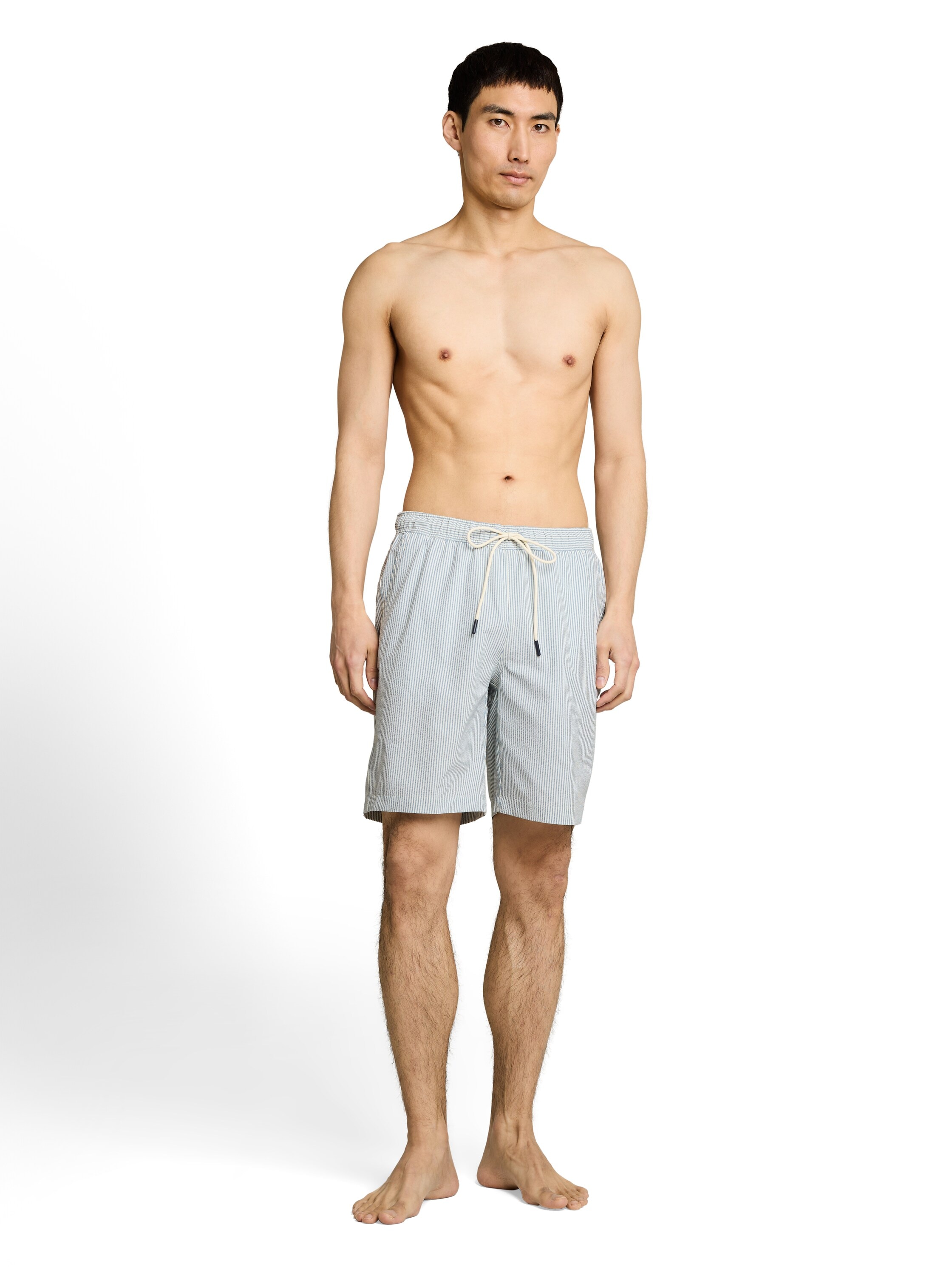 TOM TAILOR Maillot de bain Design rayé avec poches latérales