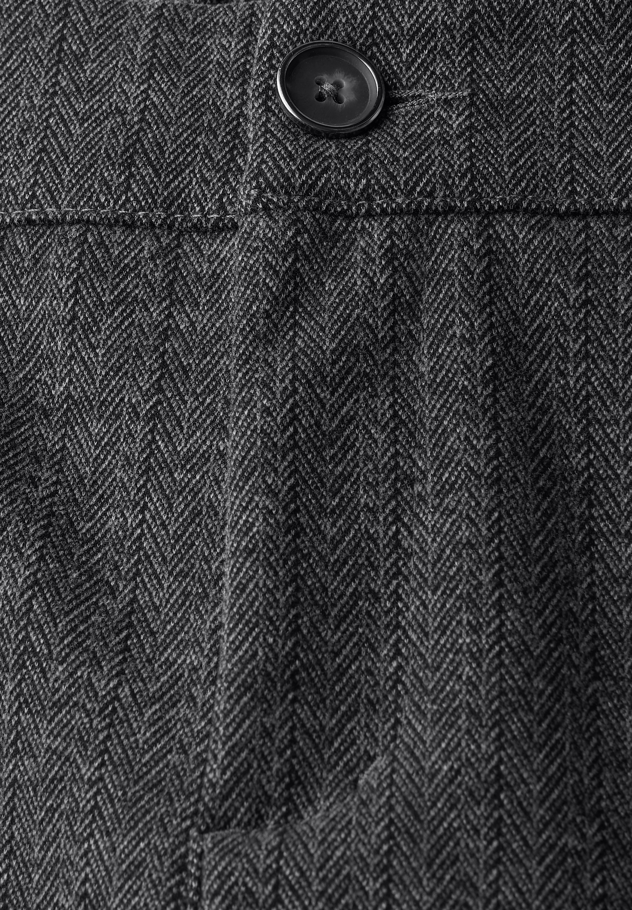 STREET ONE Pantalon en tissu  aspect rayures fines