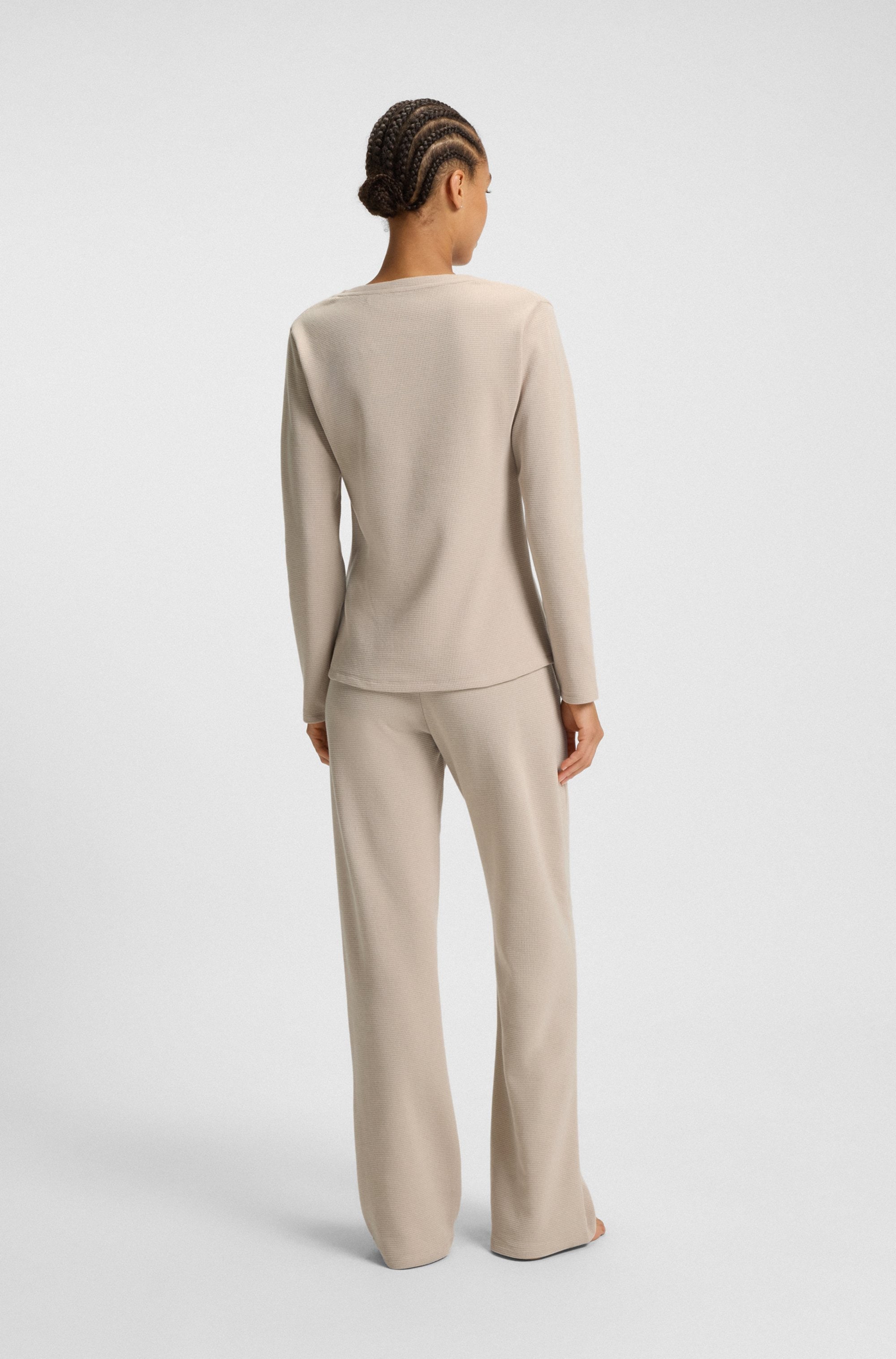 BOSS Pantalon homewear »Waffle«  mit Struktur