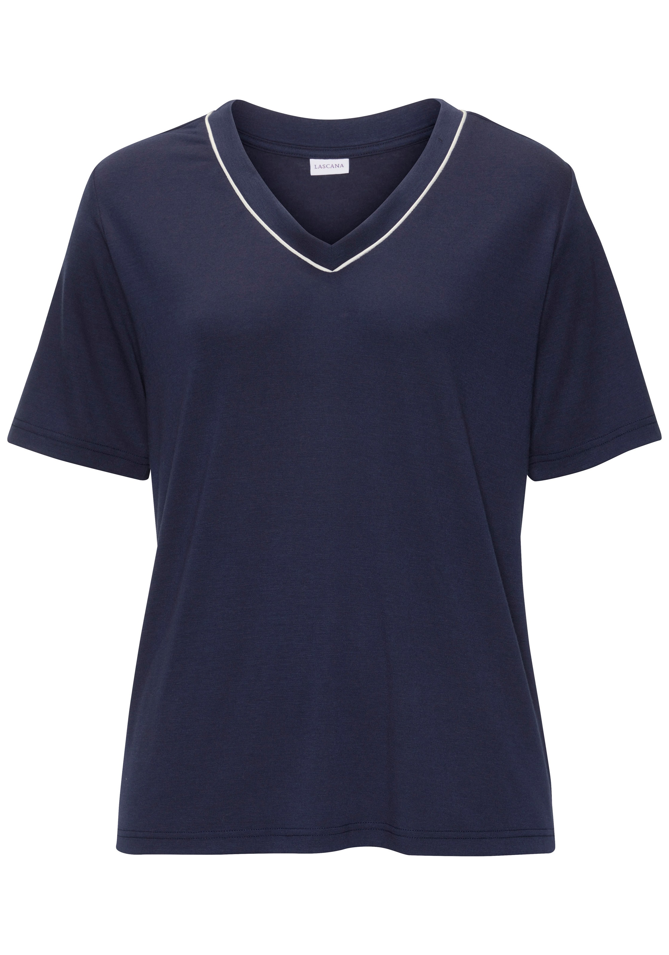 LASCANA Pyjama 2 Stk. tlg., mit schönem Blumenmuster