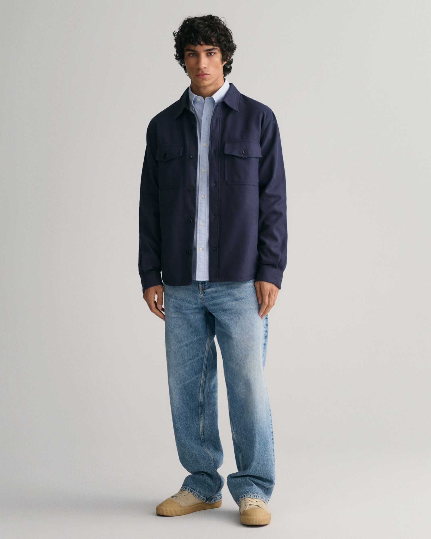 Gant Langarmhemd »Slim Fit Oxford Hemd strukturiert langlebig dicker« Oxford Hemd Slim Fit