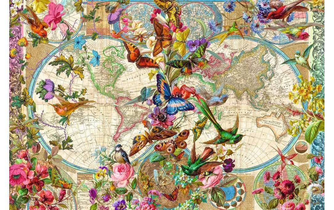 Ravensburger Puzzle »Weltkarte mit Schmetterlingen« Made in Germany