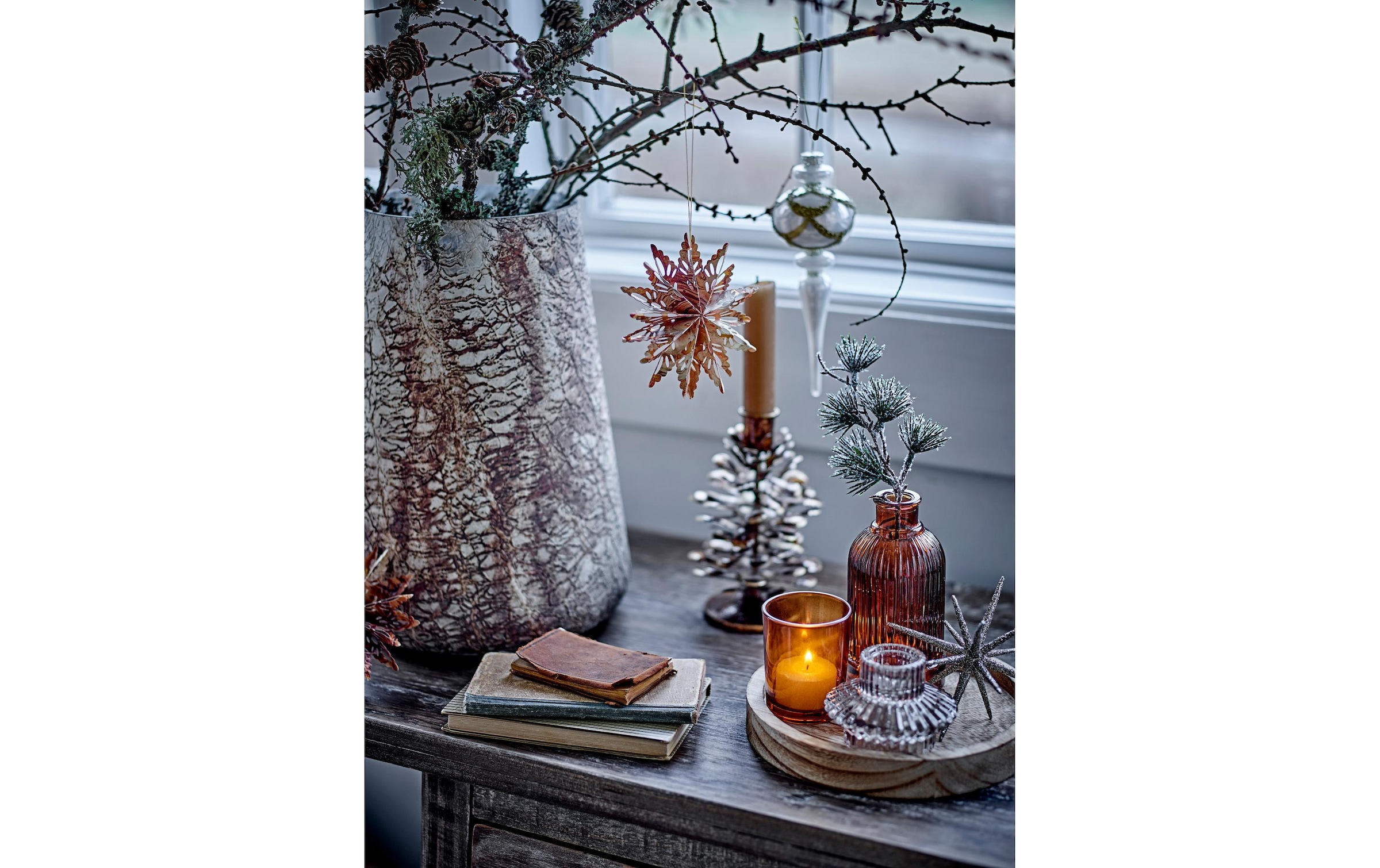 Bloomingville Plateau »Bloomingville Weihnachtsdeko Sanga 6-teilig«