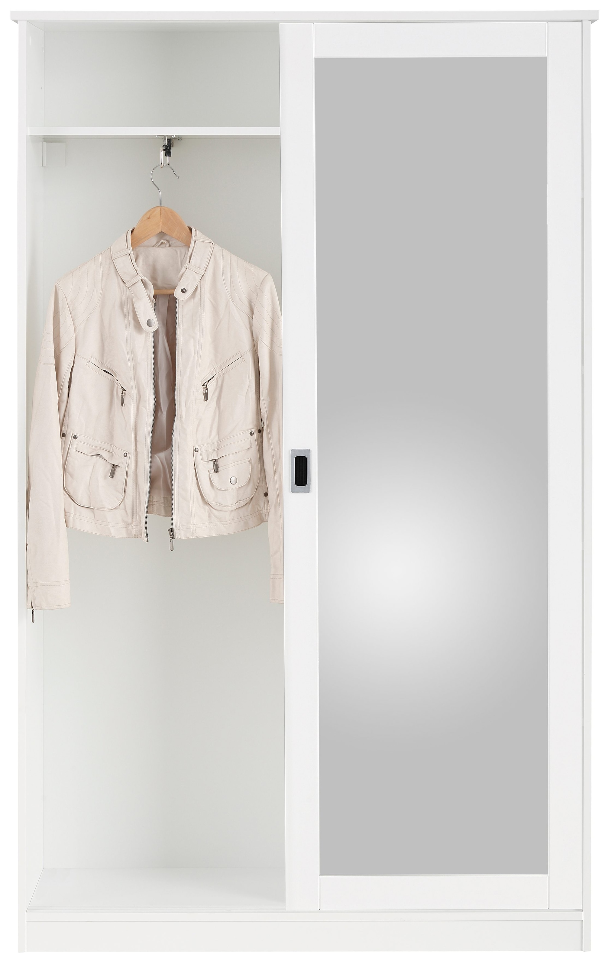 Home affaire Garderobenschrank »Nekso« mit Spiegel, Breite 114 cm, aus MDF oder Massivholz, FSC®