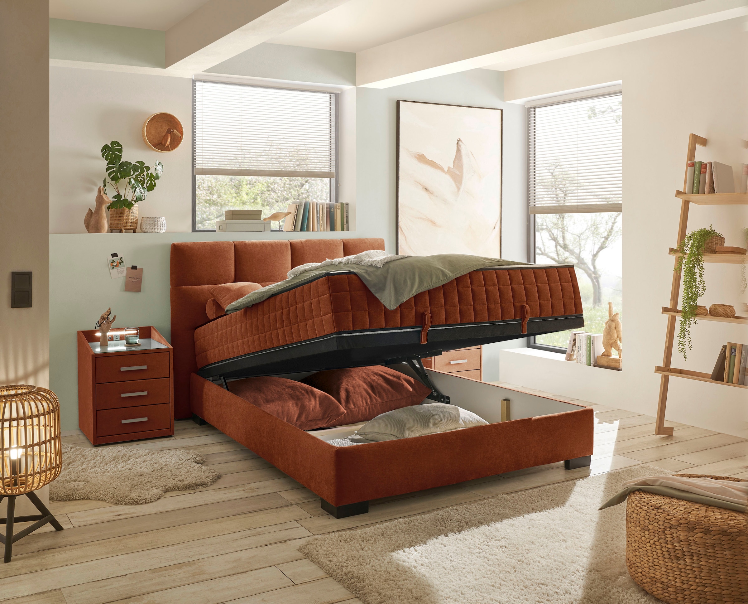 ED EXCITING DESIGN Lit de boxe »Nagol« mit Bettkasten, mit Wendematratze, erhältlich in verschiedenen Breiten