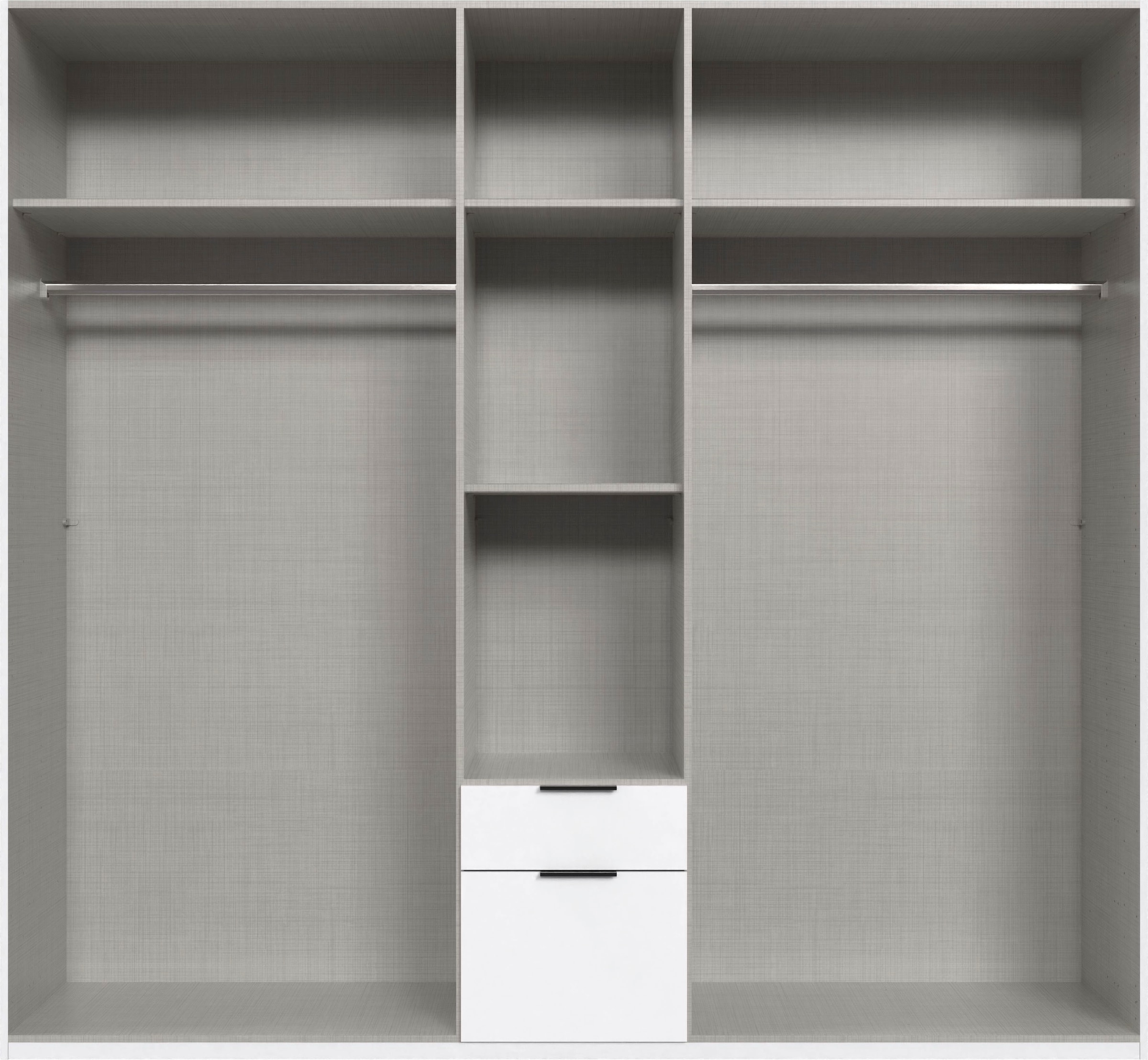 Wimex Drehtürenschrank »Mugano« mit langen oder kurzen Griffen aus Metall,  in vielen Breiten, 208 oder 236 cm hoch, Made in Germany