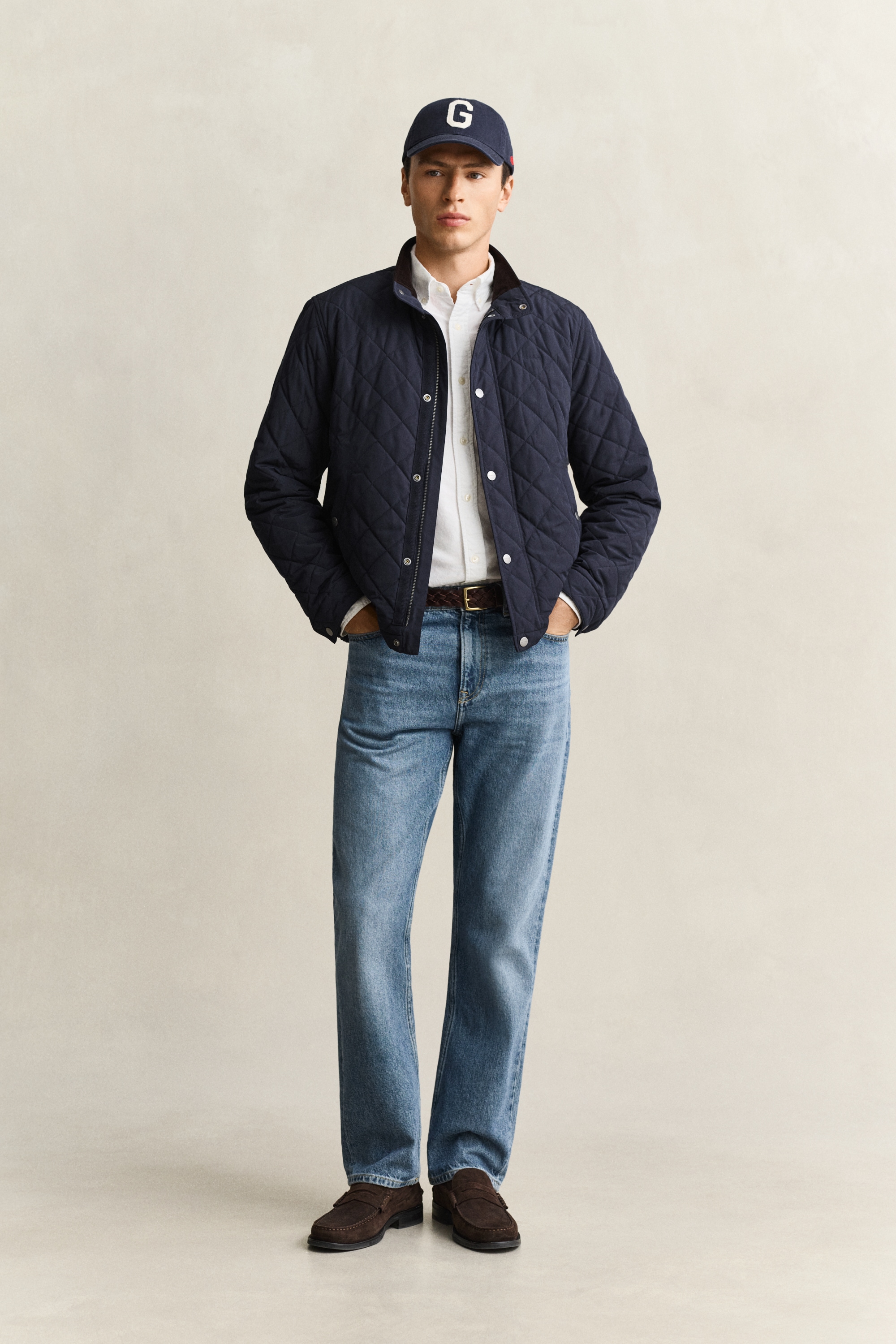 Gant Veste matelassée »CLASSIC QUILTED JACKET« sans capuche coupe régulière avec col montant