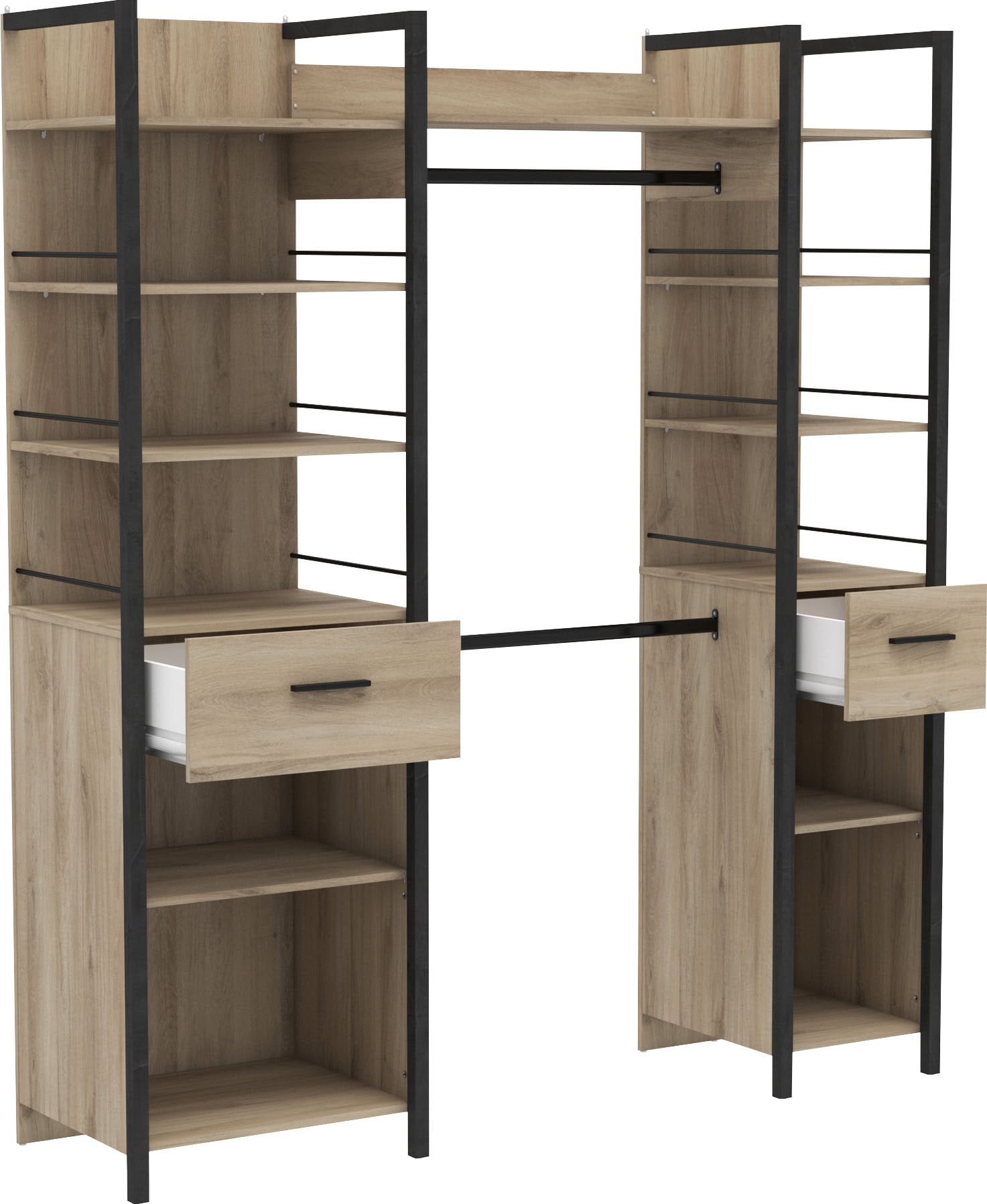 Demeyere GROUP Armoire à rideaux »Riga« L/H/P env. 180/208/48 cm,  Fabriqué en France, design peu encombrant