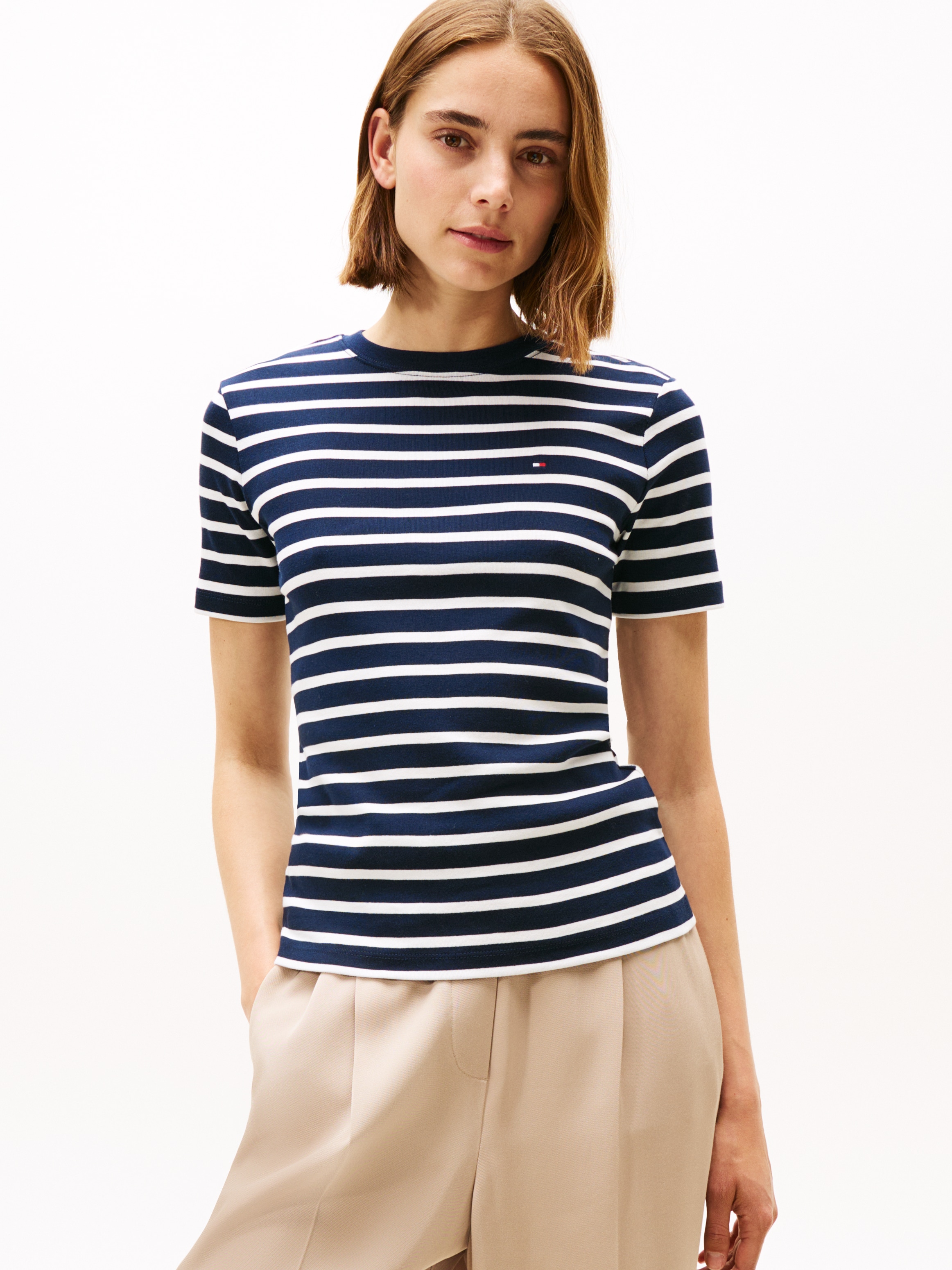 Tommy Hilfiger T-Shirt »SLIM CODY C-NK SS« Baumwolle, slim fit