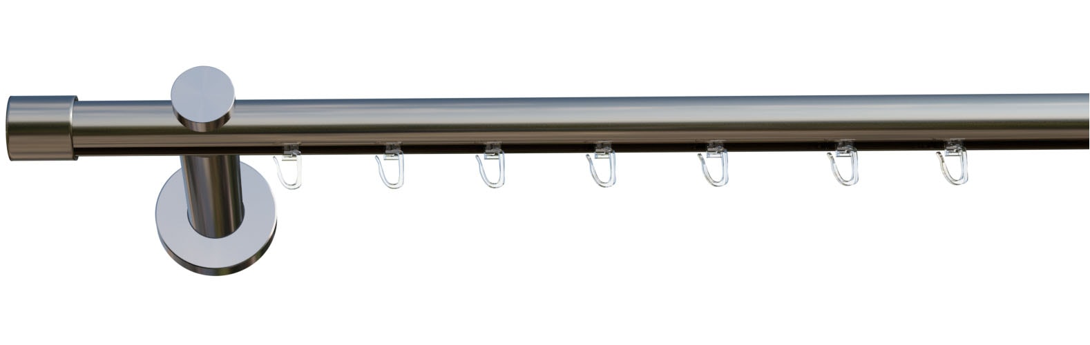 indeko Gardinenstange »Consul« Ø 16 mm 1 läufig-läufig Wunschmasslänge Innenlauf Komplett-Set inkl. Gleitern und Montagematerial