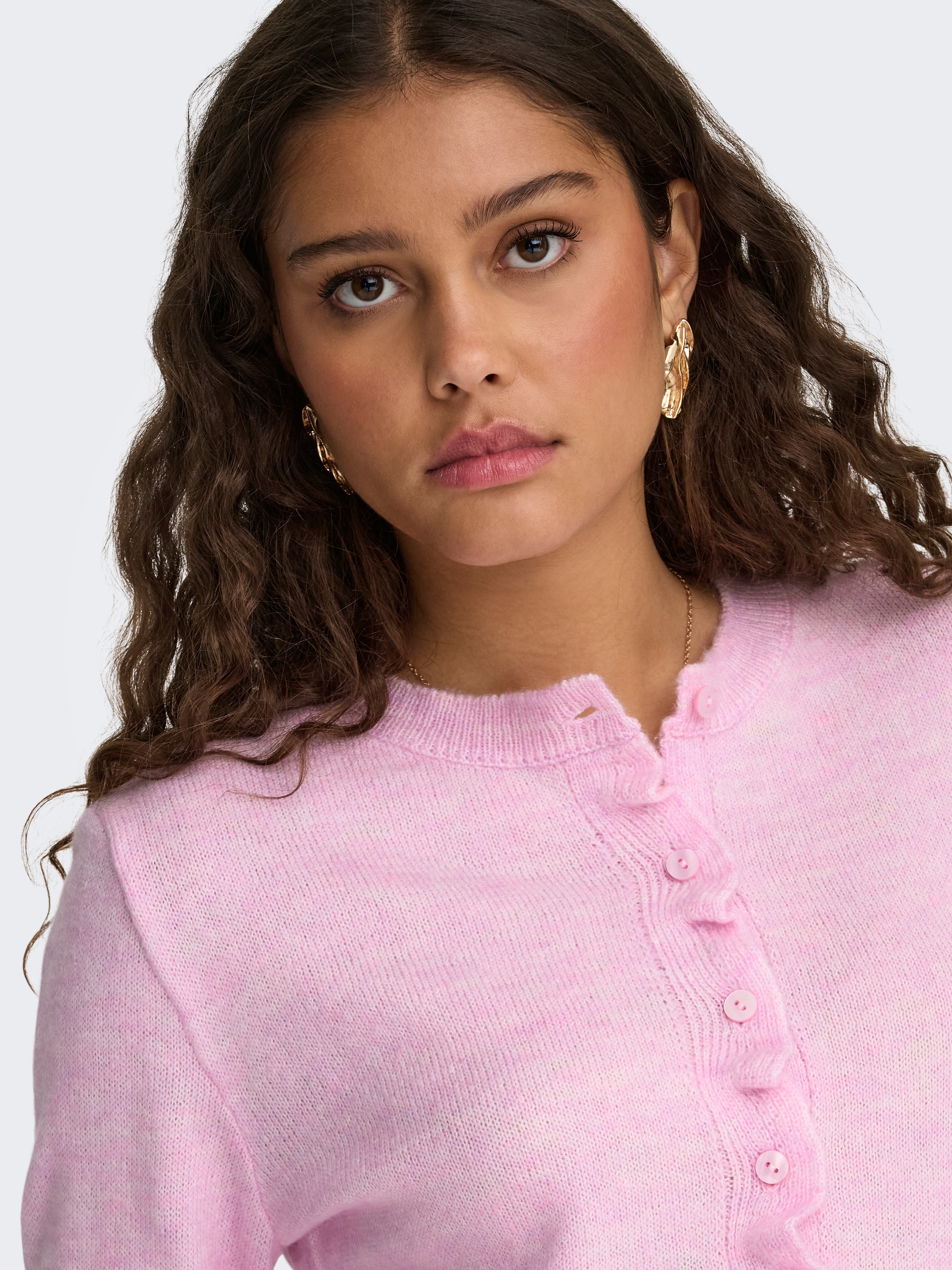 JDY Veste en tricot »JDYLETTY L/S ON FRILL CARDIGAN KNT NOOS«