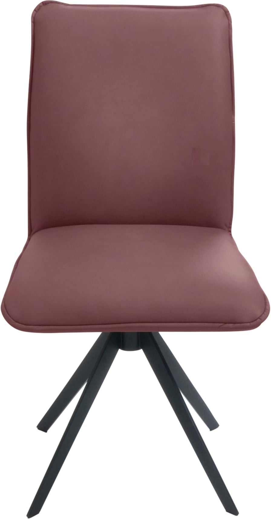 K+W Komfort & Wohnen Chaise de salle à manger »Drehstuhl, Lederstuhl« () Tourniquet éclair et fonction de retour, passepoil décoratif 12 mm