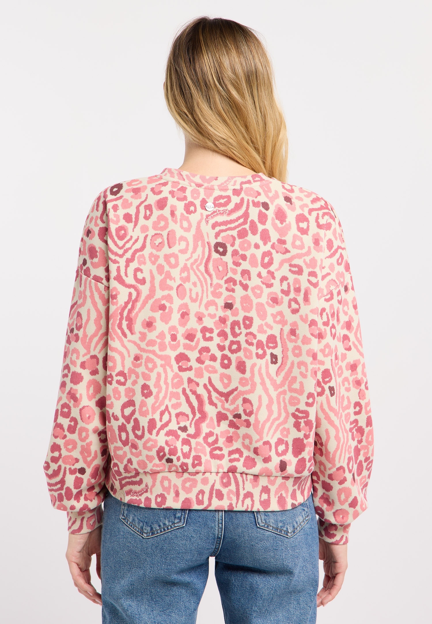 Ragwear Sweatshirt »WUSS PRINT«, Elastische Baumwollmischung und softem Finish mit Allover-Print
