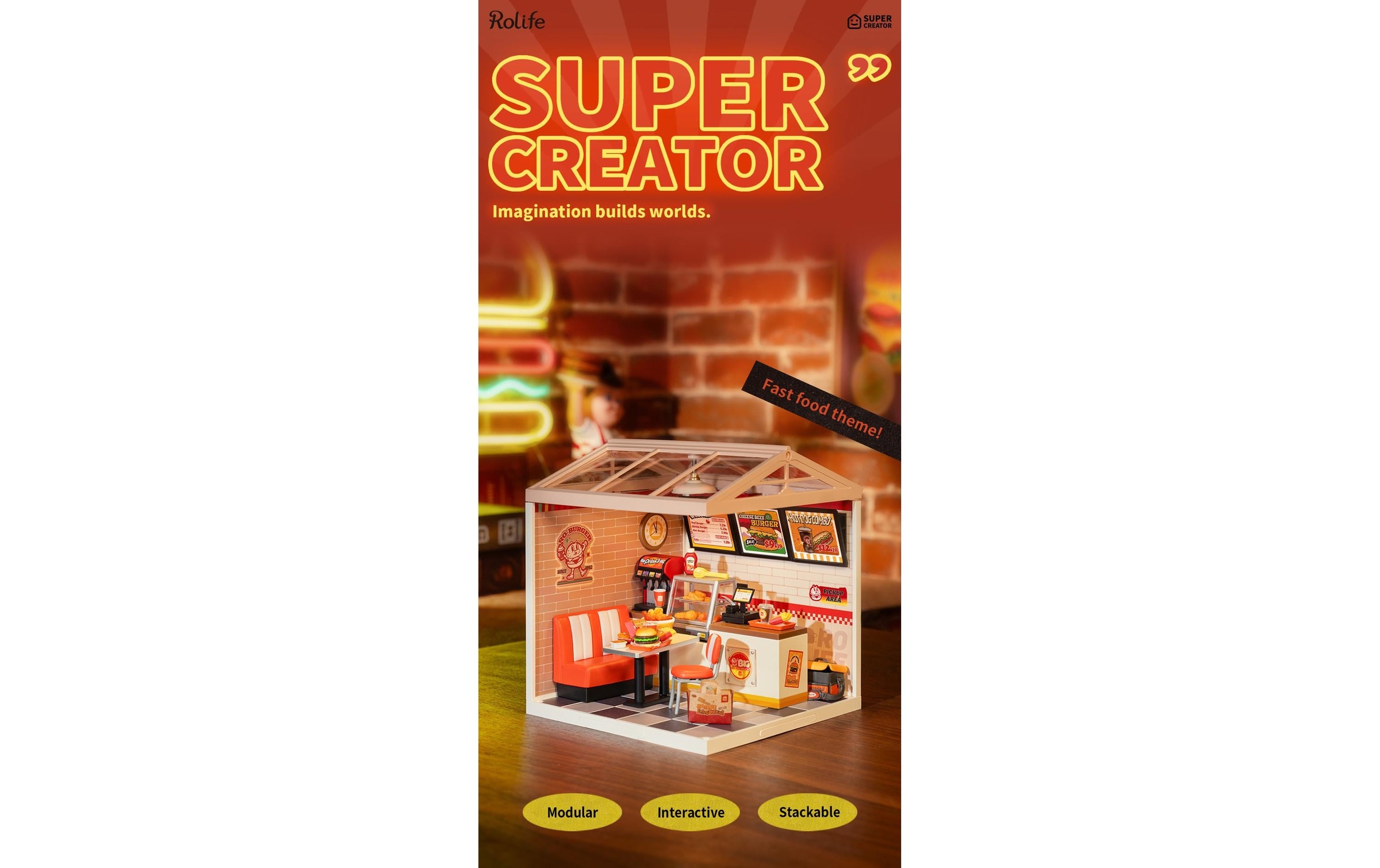   Kit de modèles réduits »RoboTime Yum Yum Burgers«