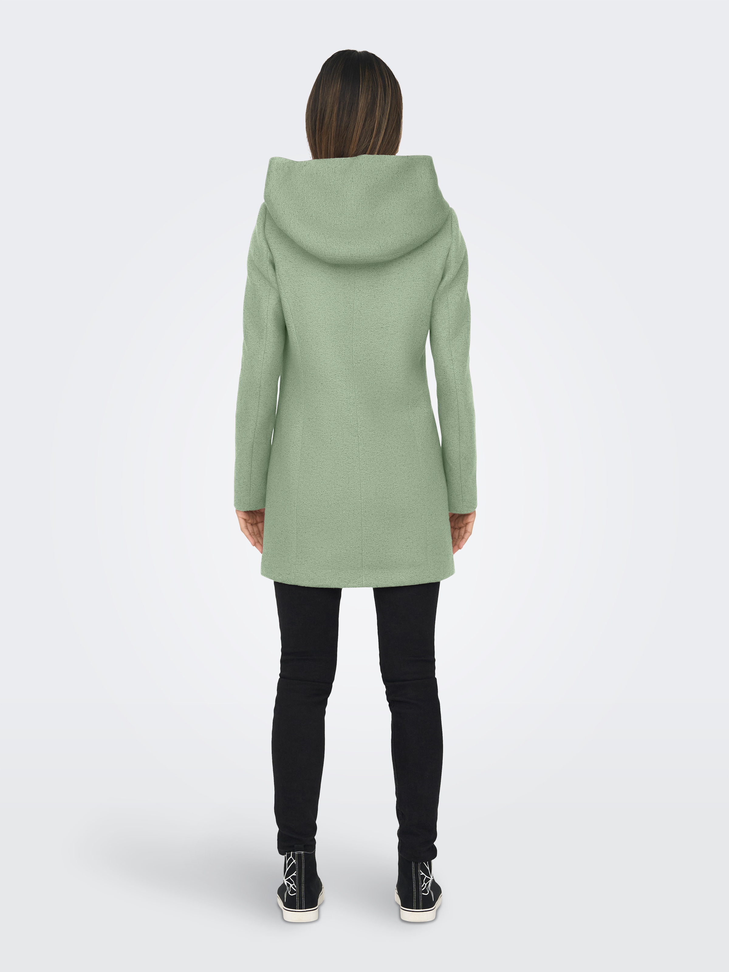 ONLY Veste longue »ONLSEDONA LIGHT COAT OTW NOOS« mit Kapuze Materialmix