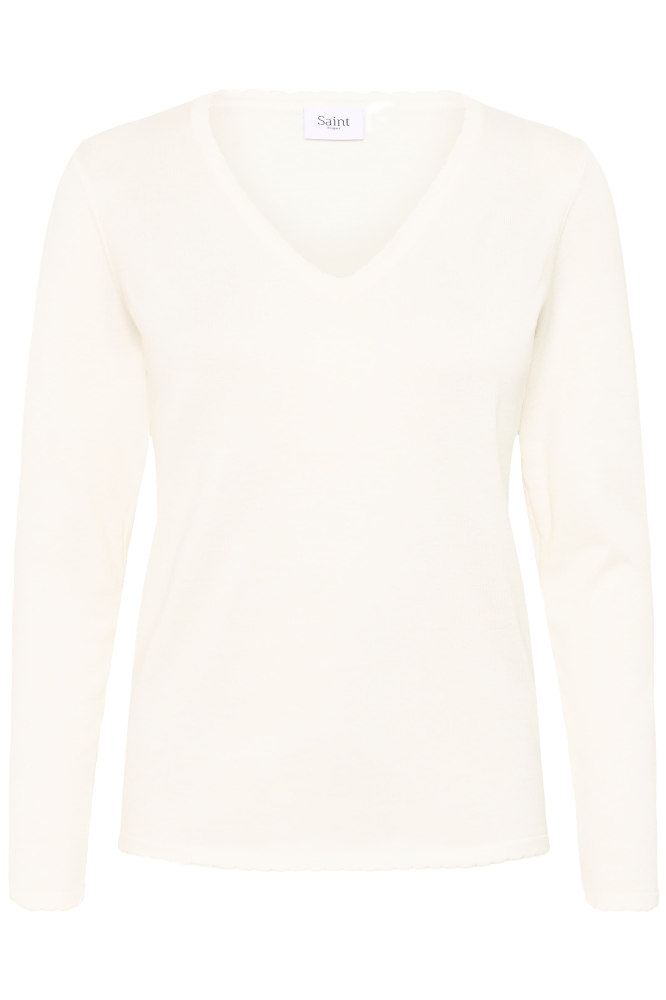 Saint Tropez »MilaSZ LS V-Neck Pullover« Viskosemischung, Regular fit