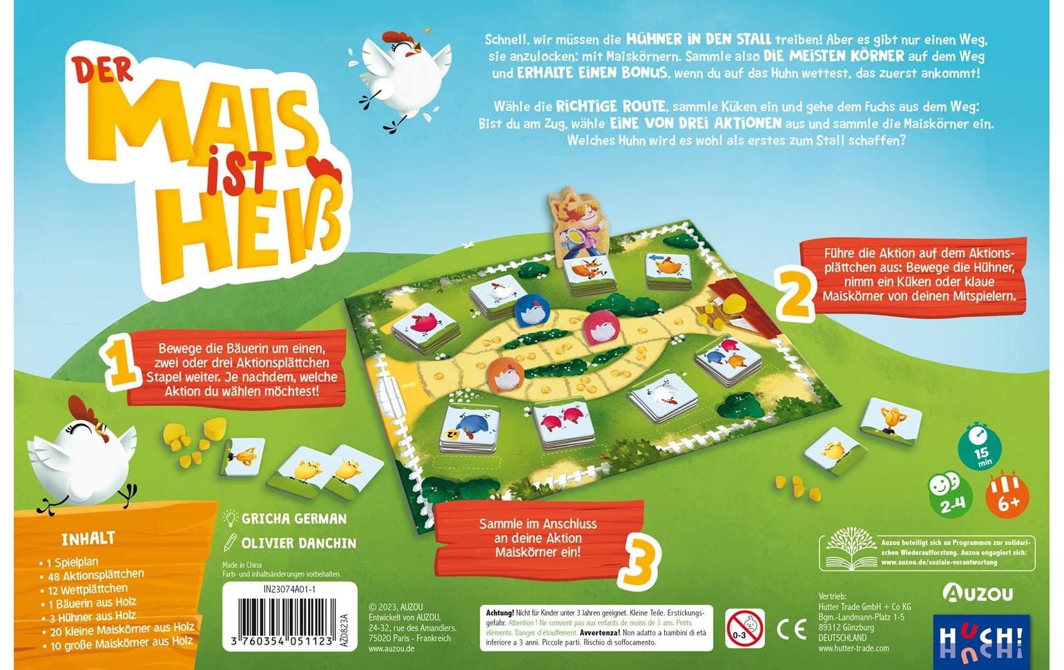 HUCH! Jeu »Der Mais ist heiss«