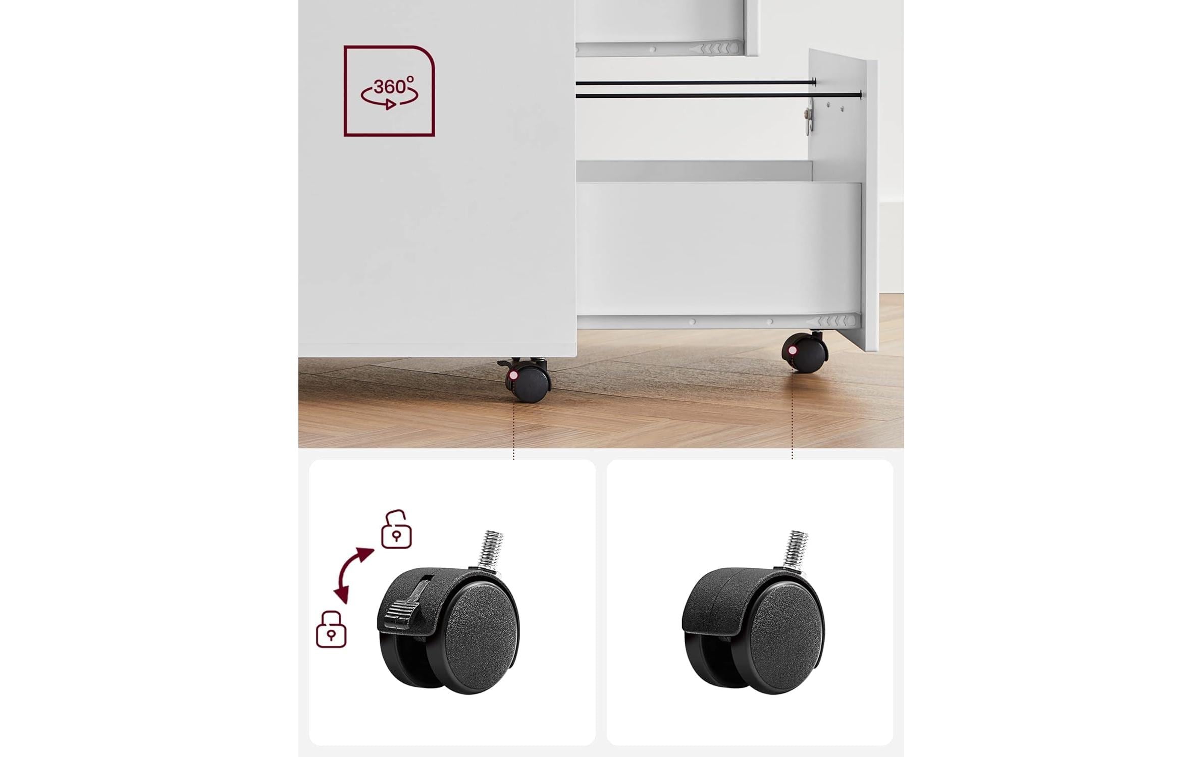 VASAGLE Armoire de classement »mit zwei Schubladen«