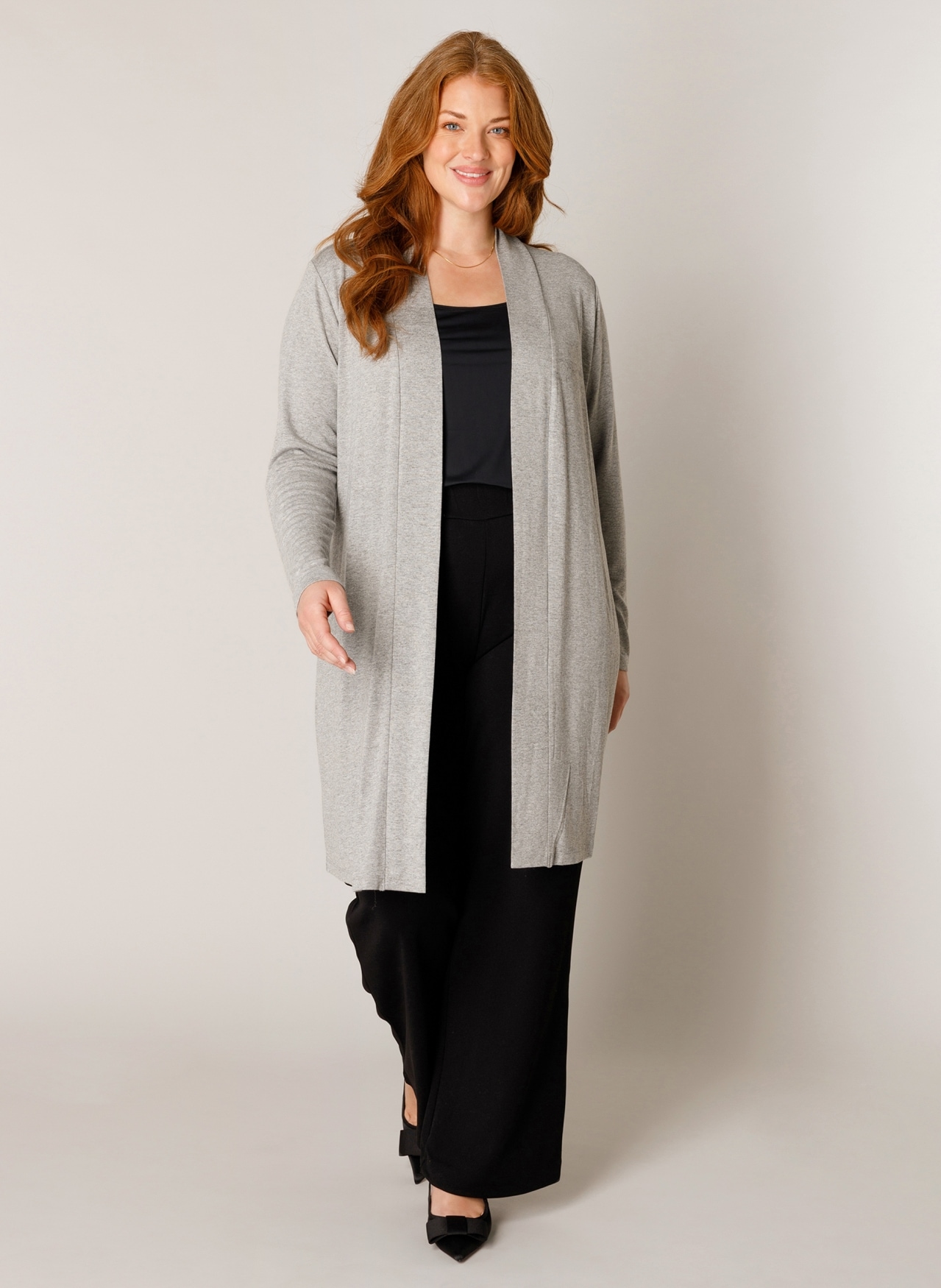 Base Level Curvy Longstrickjacke »Ayla Long« Grosse Grössen