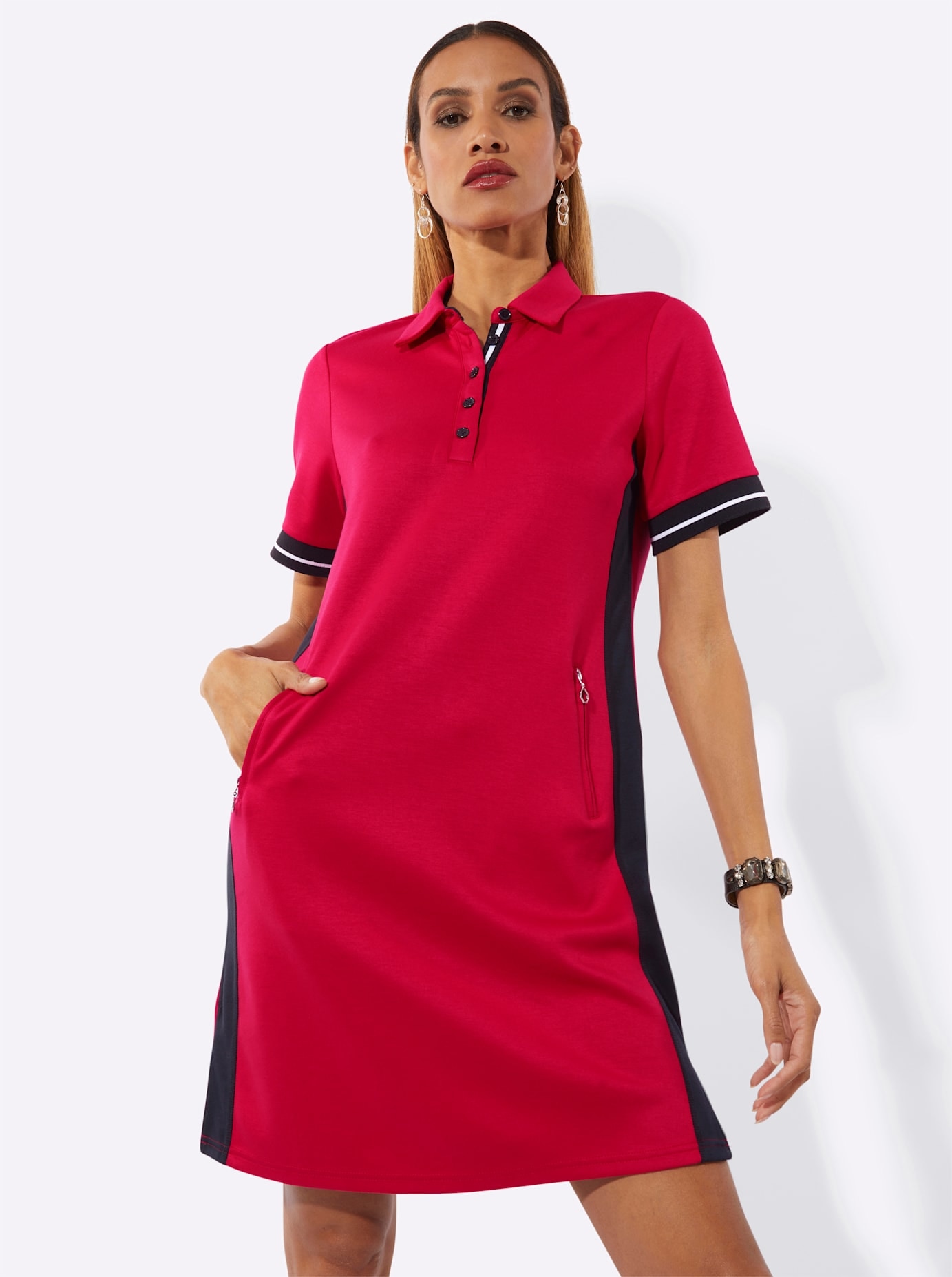 creation L Robe t-shirt »Modal-Mix-Polokleid«