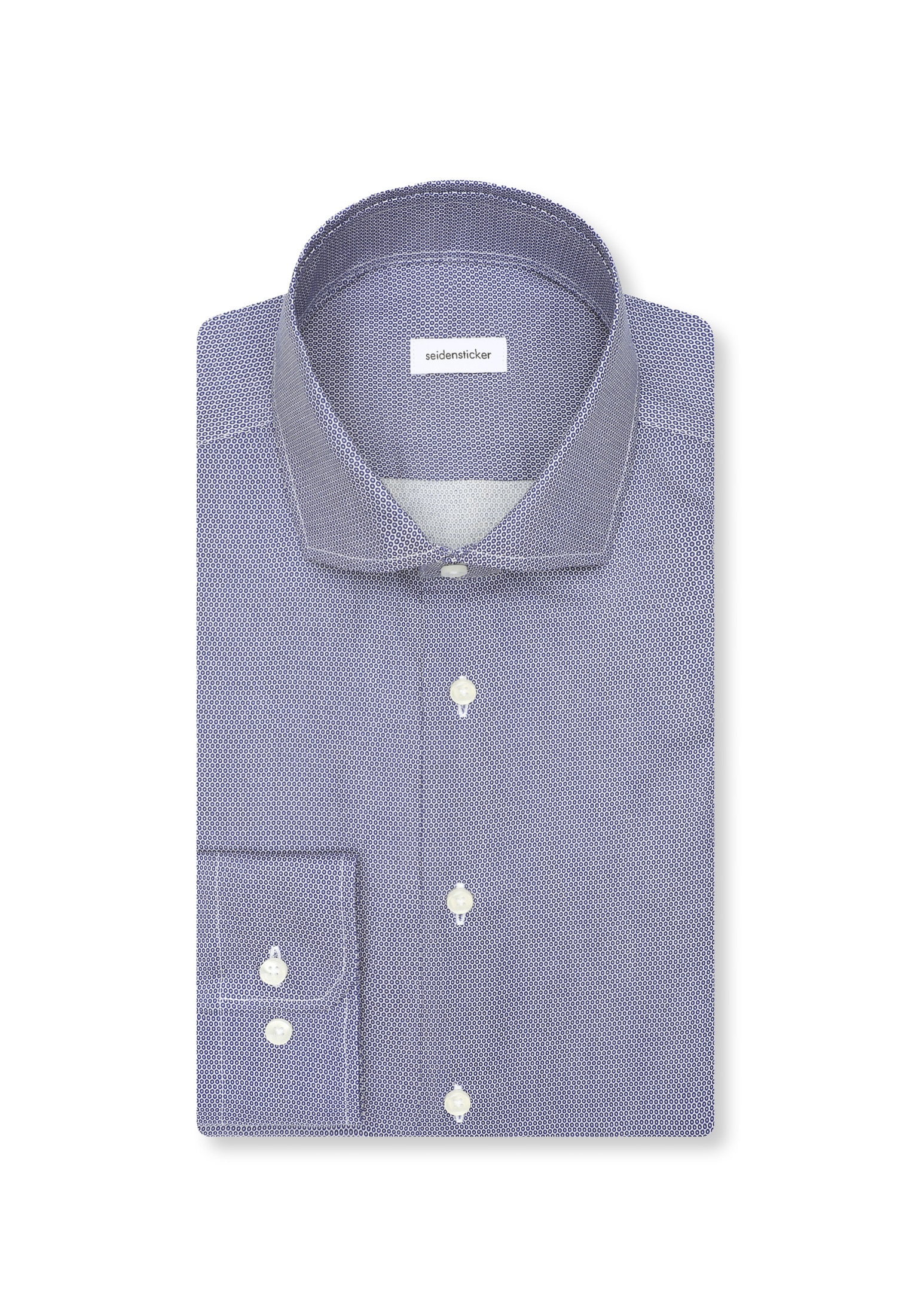 seidensticker Chemise d'affaires »Schwarze Rose« Slim 1/1 Kentkragen Druck