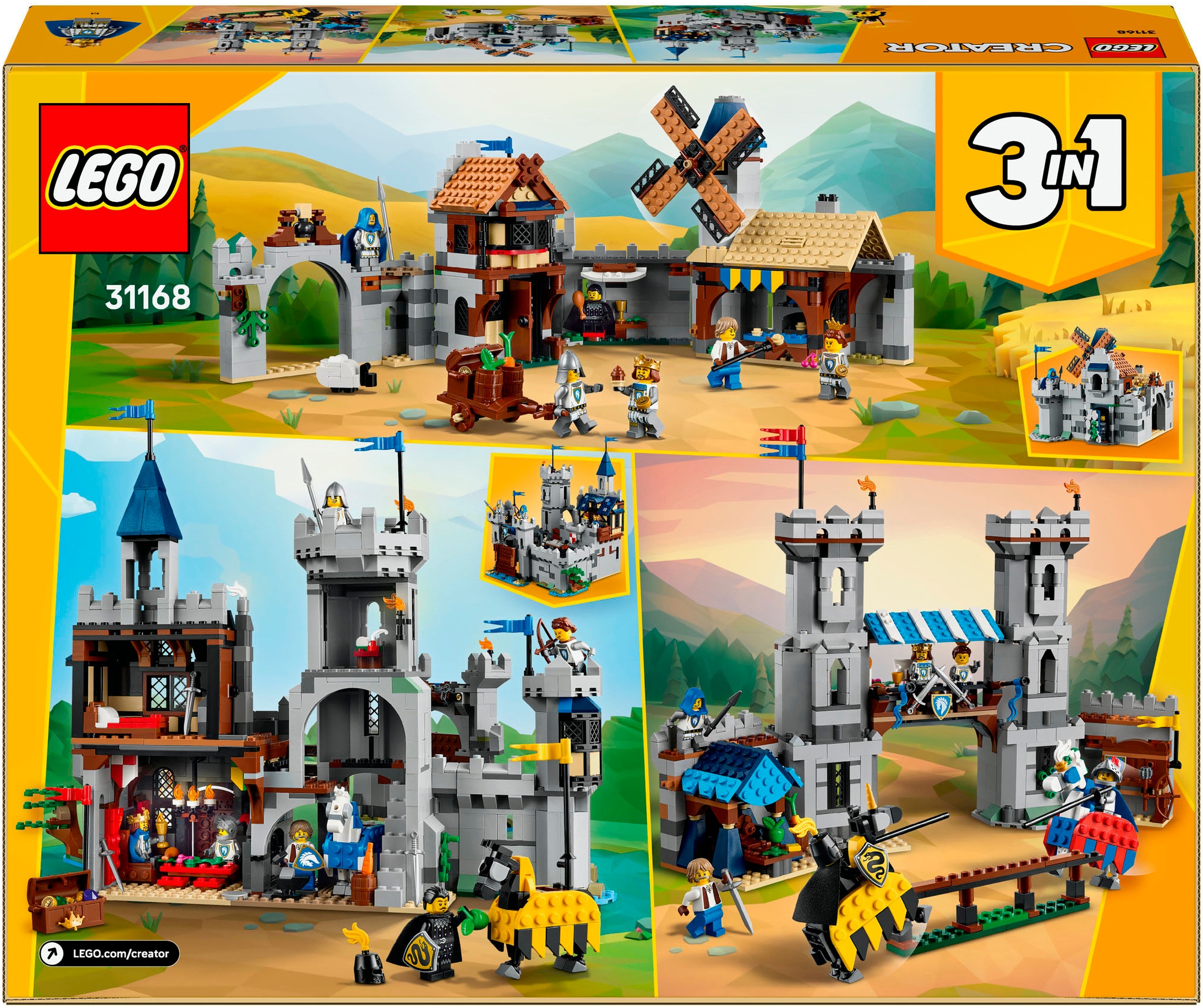 LEGO® Pions de construction »Ritterburg im Mittelalter (31168), LEGO LEGO Creator« Made in Europe