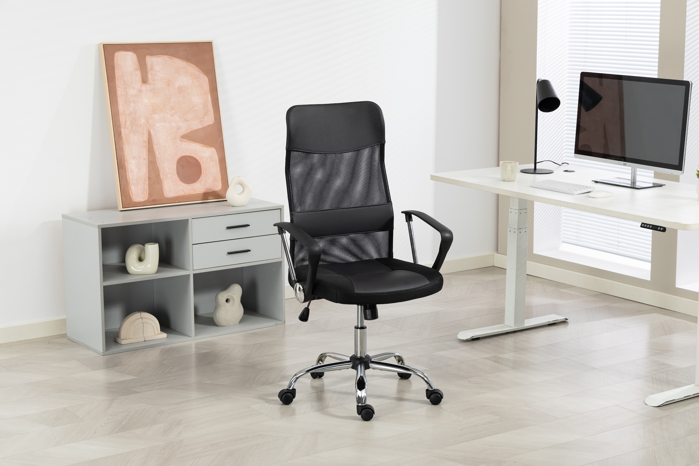 Duo Collection Bürostuhl »Regensburg« () mit verchromten Fusskreuz, Chefsessel