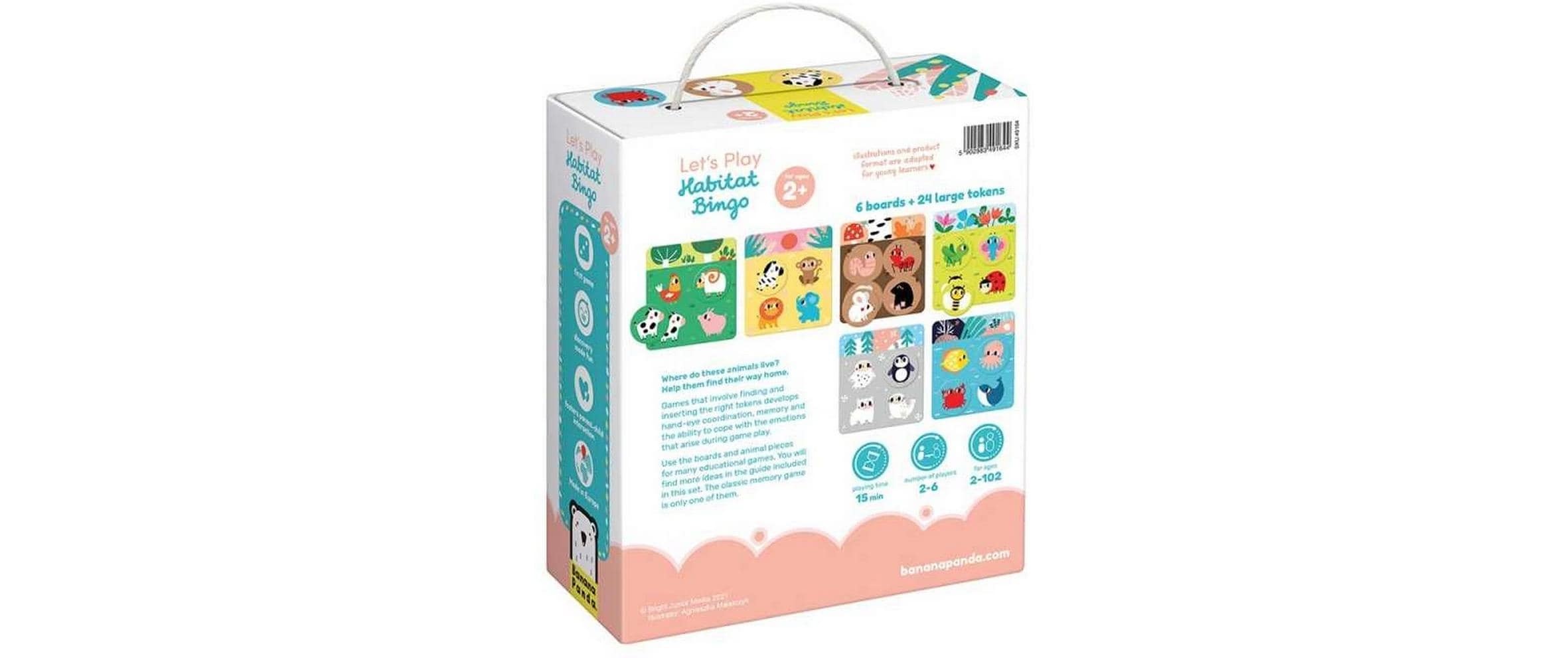   Jouets éducatifs »Banana Panda Kinderspiel Habitat Bingo Pappe«