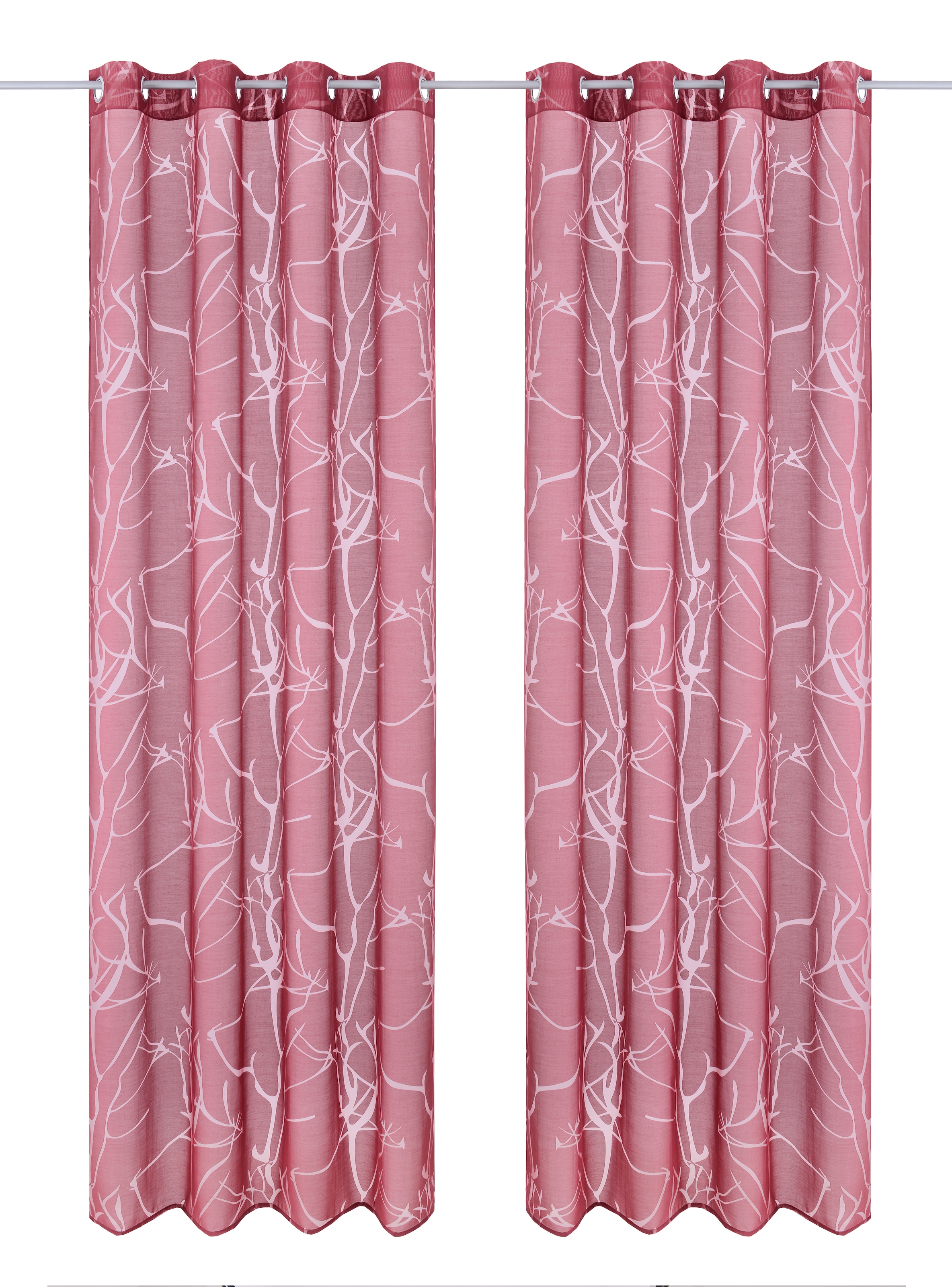 my home Gardine »Anna« Ösen 1 Stk. tlg. Bestseller, Äste-Motiv, Viskose, Polyester