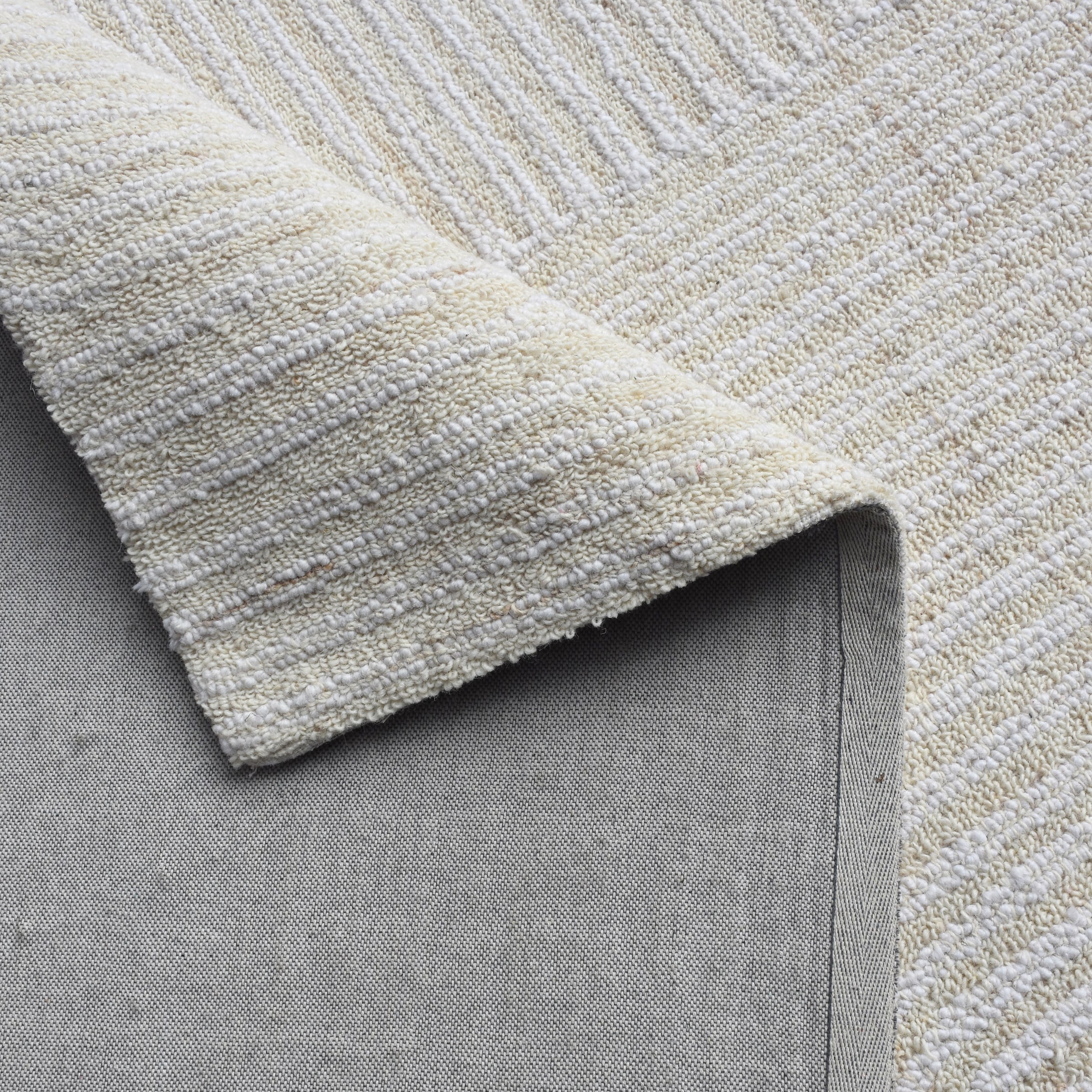 my home Tapis en laine »Brevik, handgefertigt, Wolle, Hoch-Tief-Struktur« Rectangulaire 11 mm Höhe einfarbig, Wolle, Teppich, Wohnzimmer, Schlafzimmer, Esszimmer